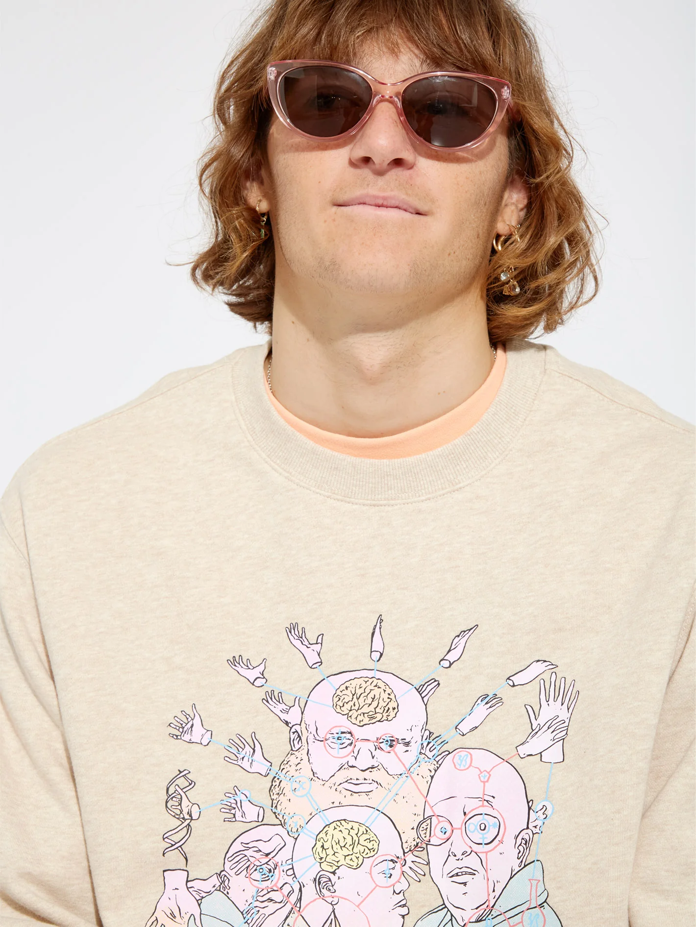 Ed Merlin Murray Sweatshirt - WHITECAP GREY - Image 6