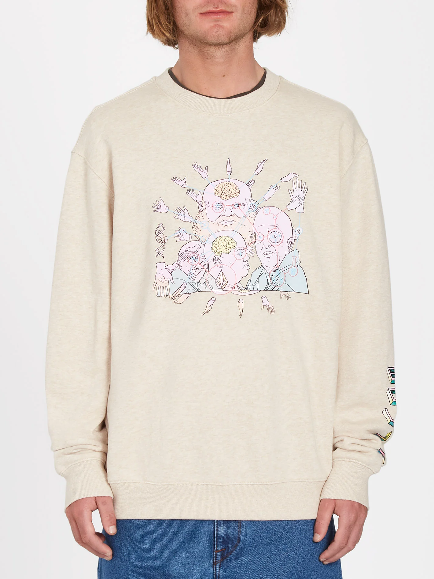 Ed Merlin Murray Sweatshirt - WHITECAP GREY - Image 7