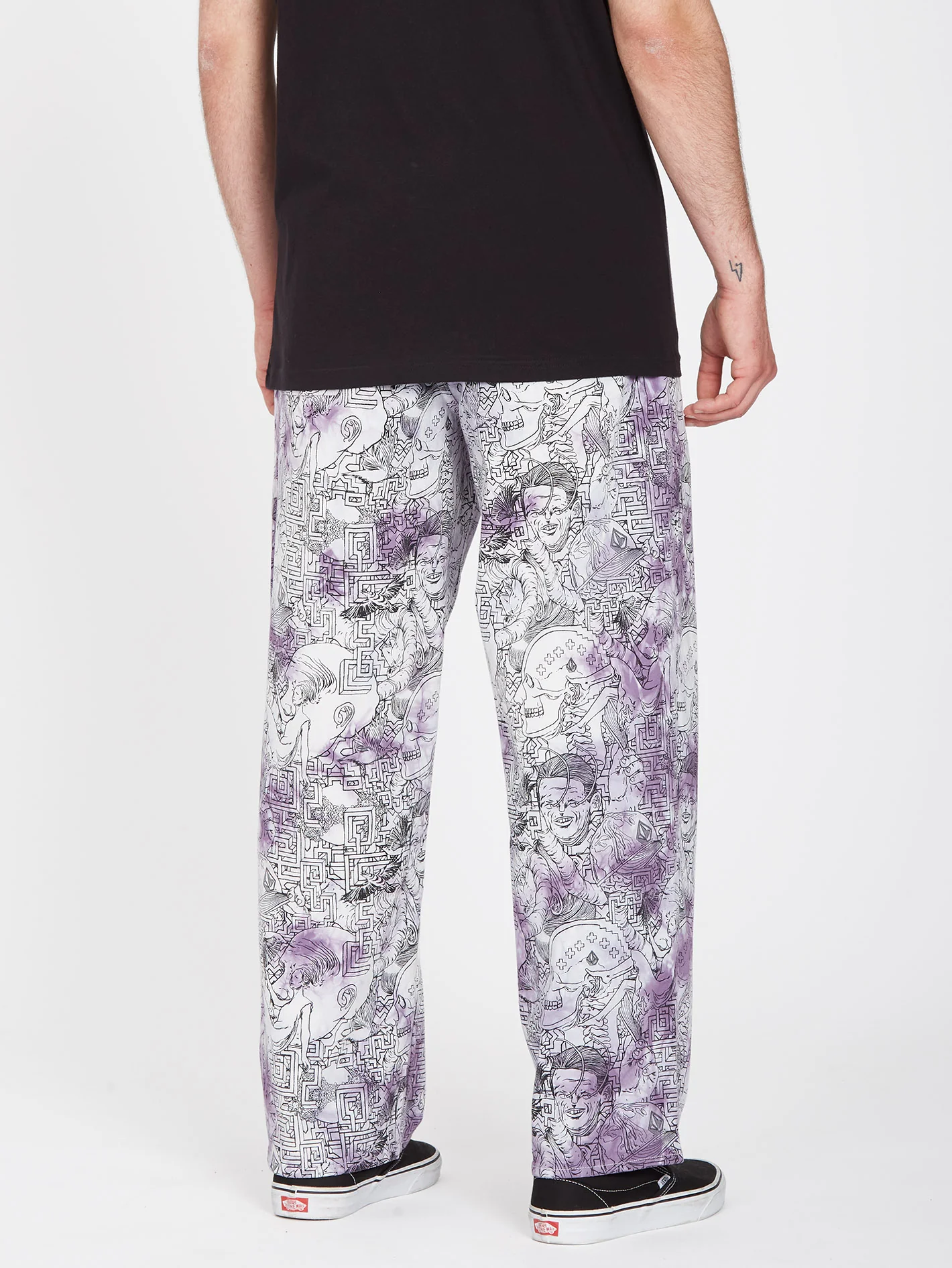 Ed Merlin Murray Elasticated Waist Trousers - PRINT - Image 2