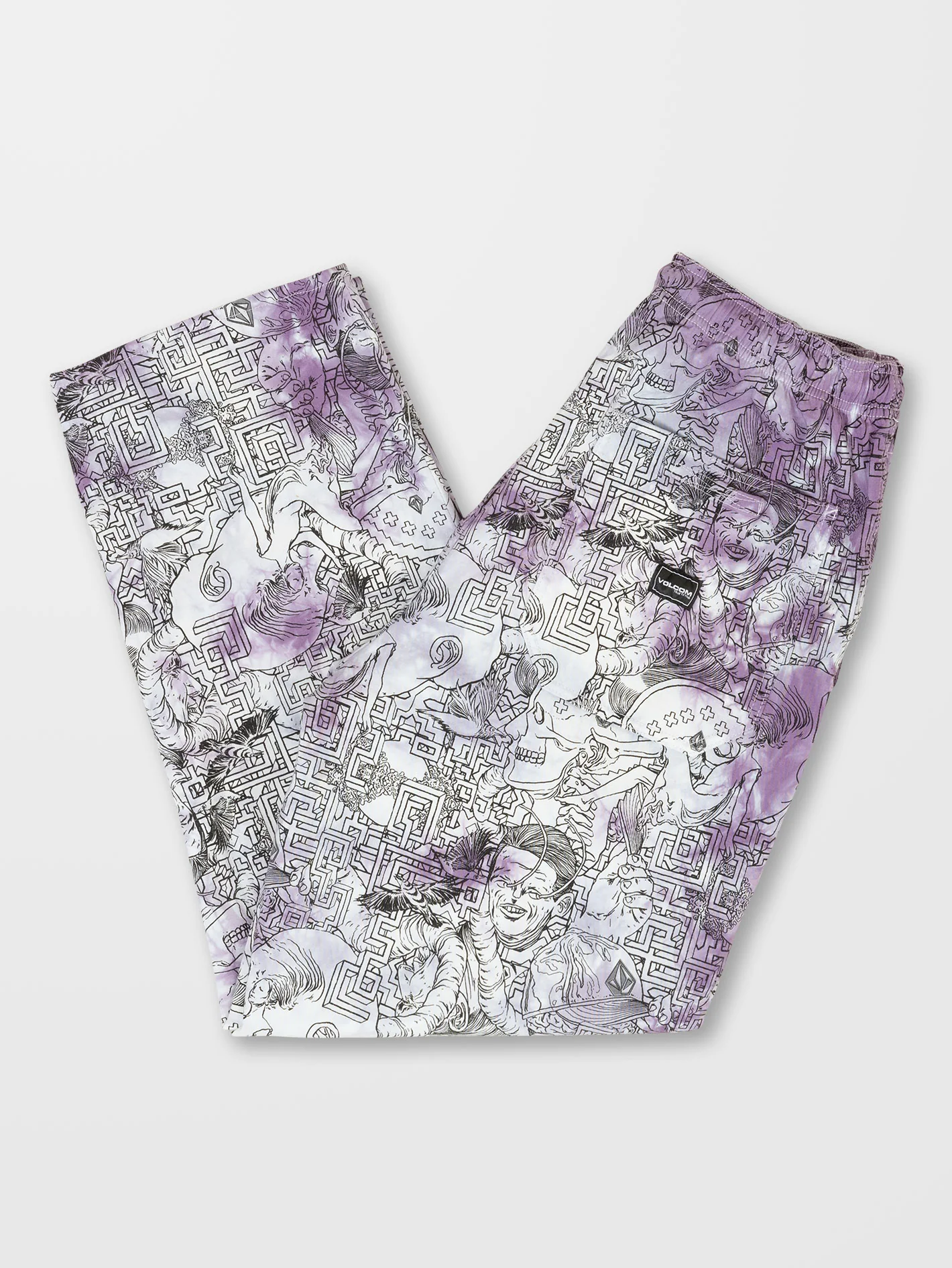 Ed Merlin Murray Elasticated Waist Trousers - PRINT - Image 4
