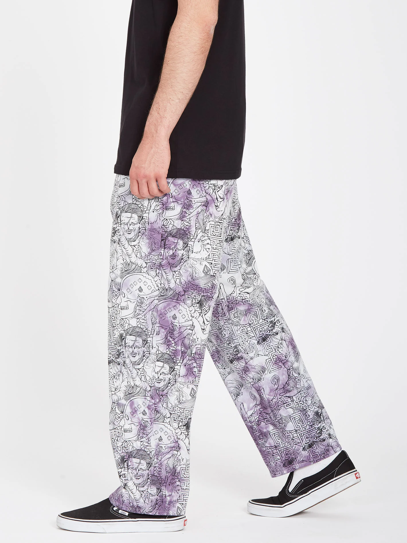 Ed Merlin Murray Elasticated Waist Trousers - PRINT - Image 5