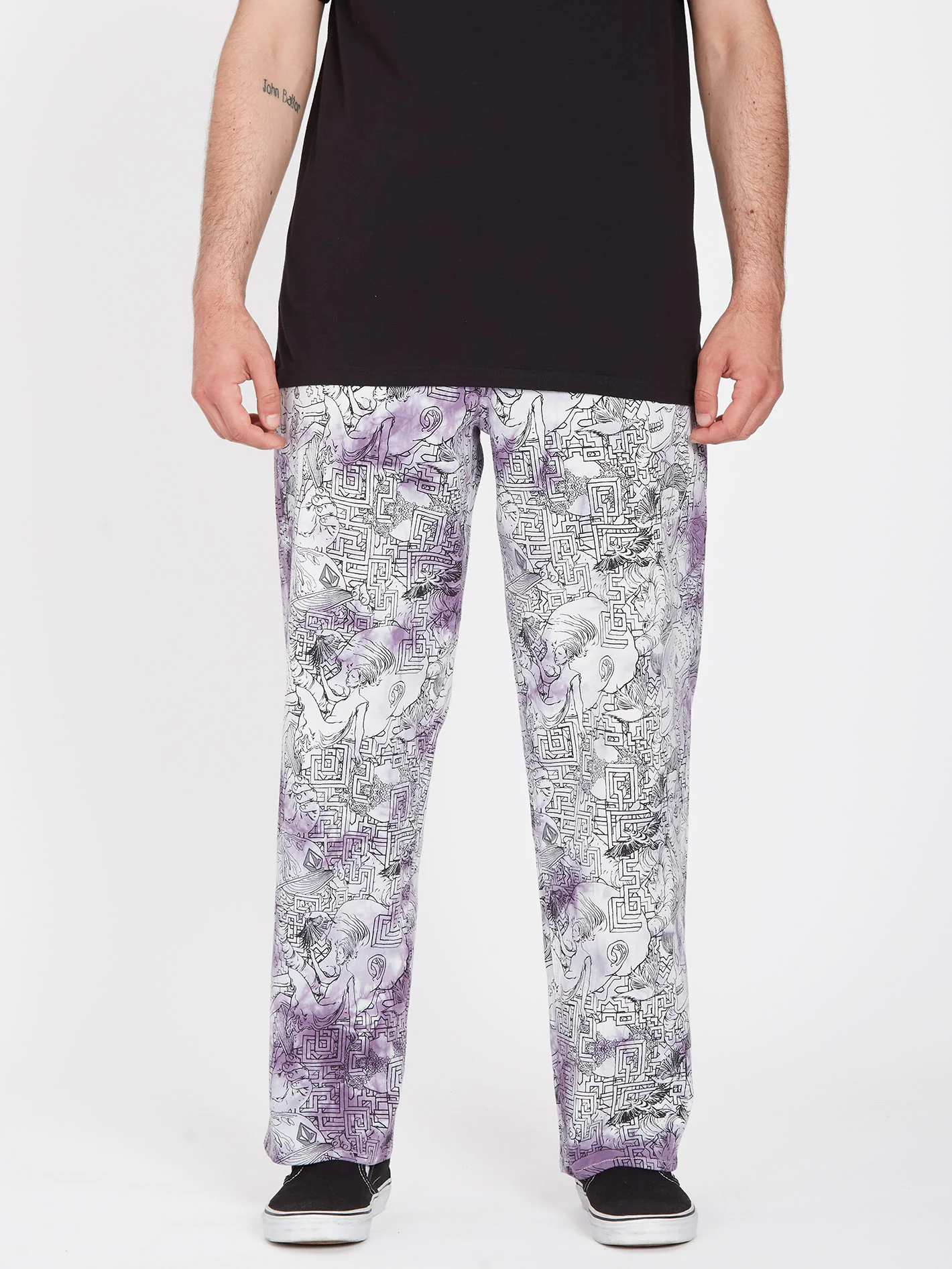 Ed Merlin Murray Elasticated Waist Trousers - PRINT - Image 9