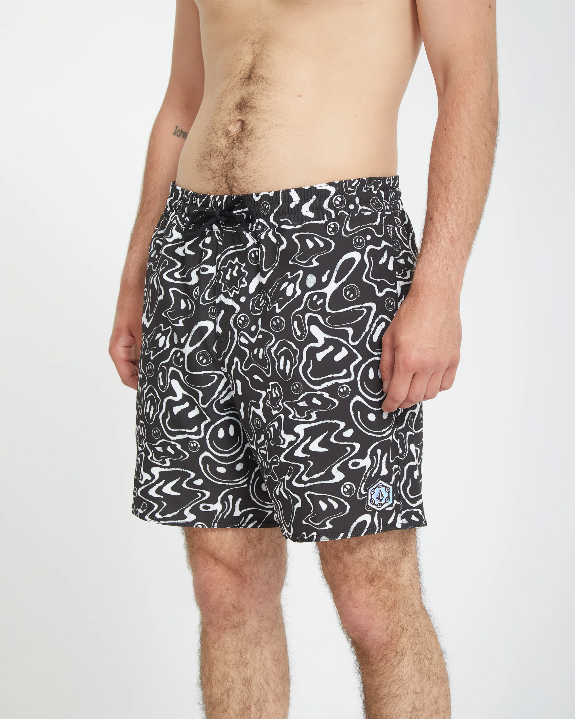 Filip Rygalski Smile Trunk 17" Boardshort - BLACK - Image 3
