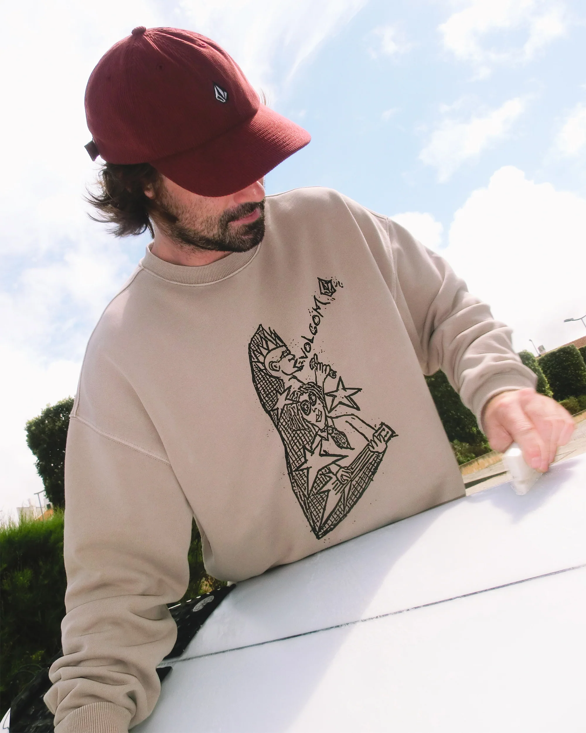 Issam Auptel Sweatshirt - Bark Brown - Image 5