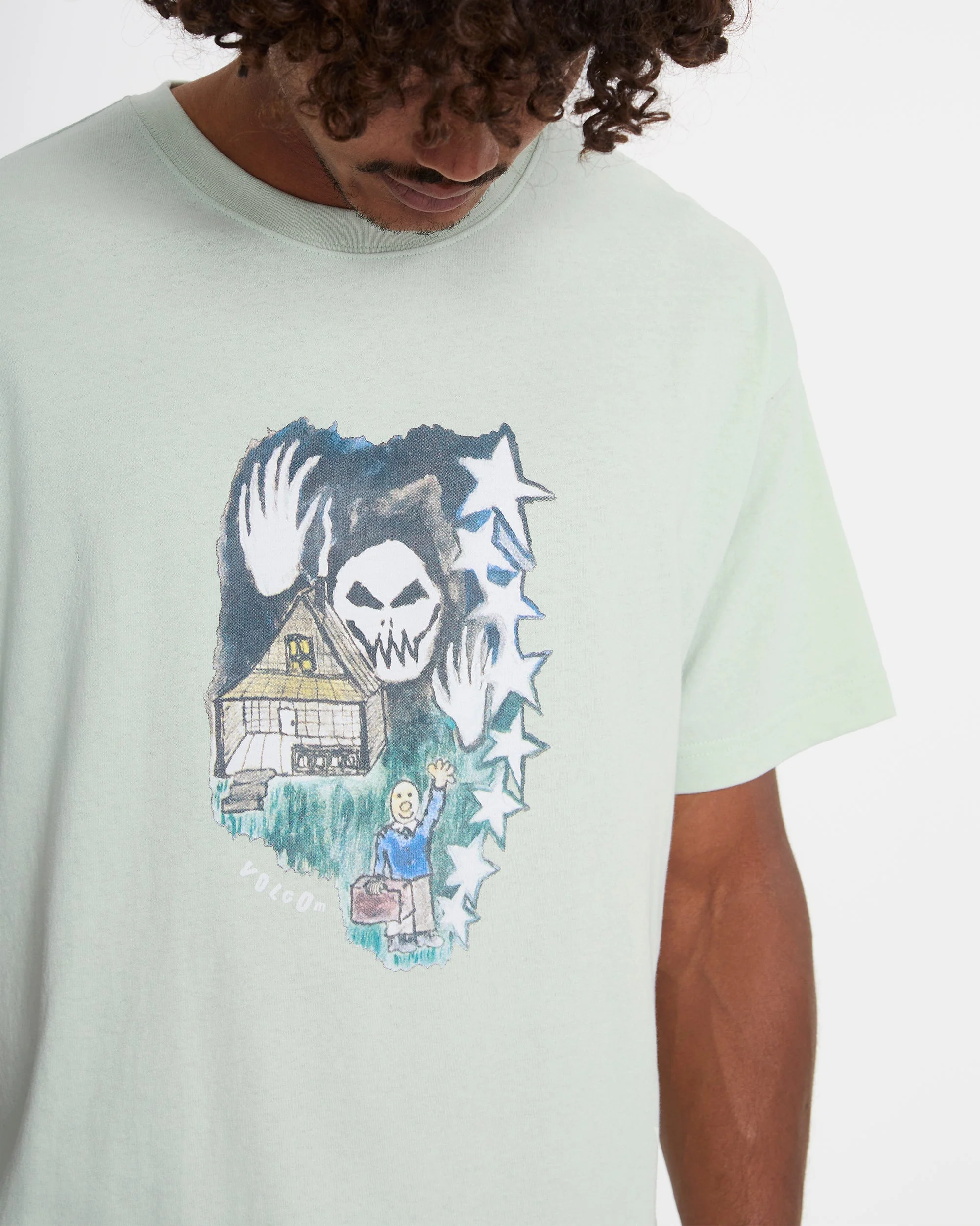 Issam Auptel T-Shirt - Pale Aqua - Image 10