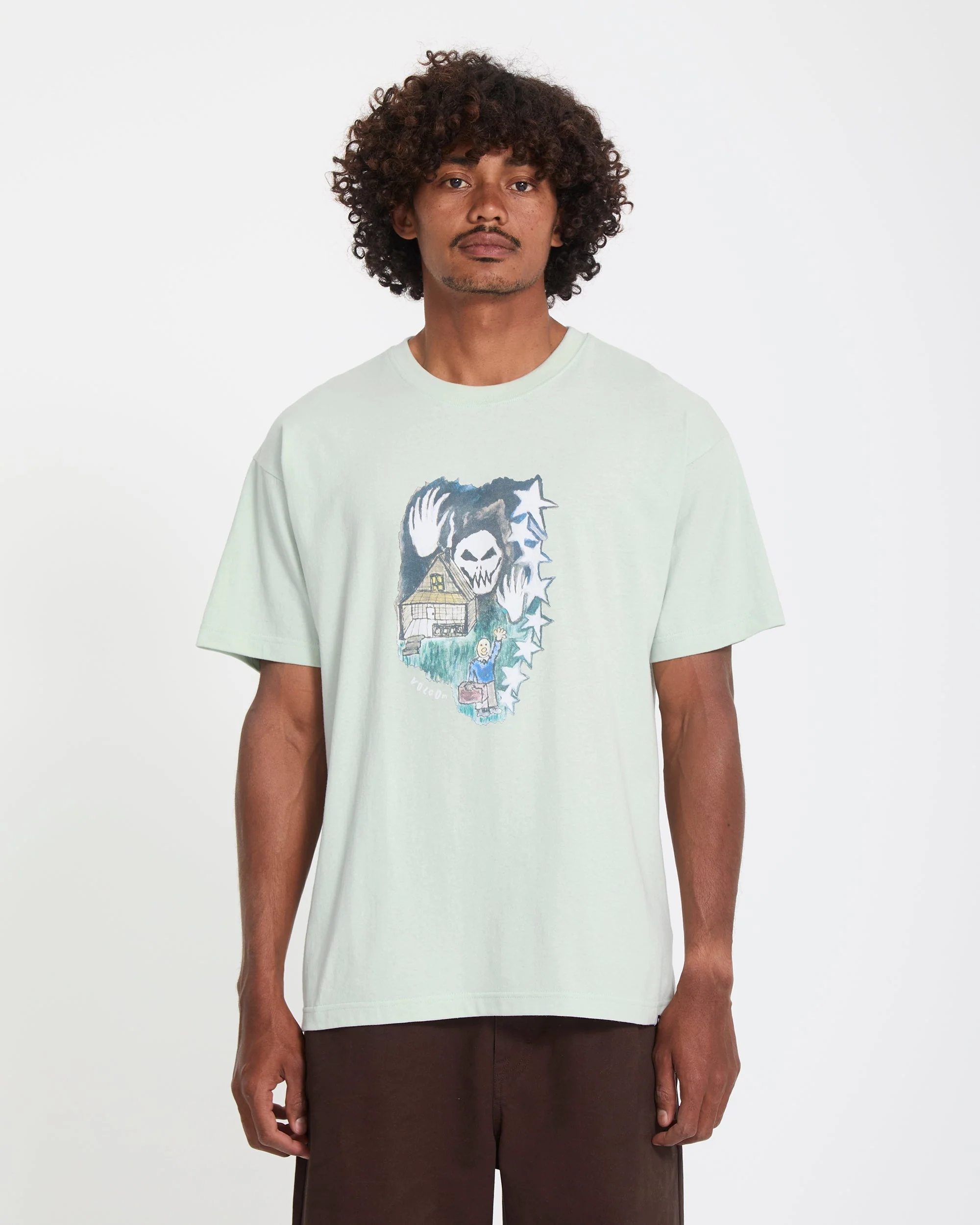 Issam Auptel T-Shirt - Pale Aqua - Image 3
