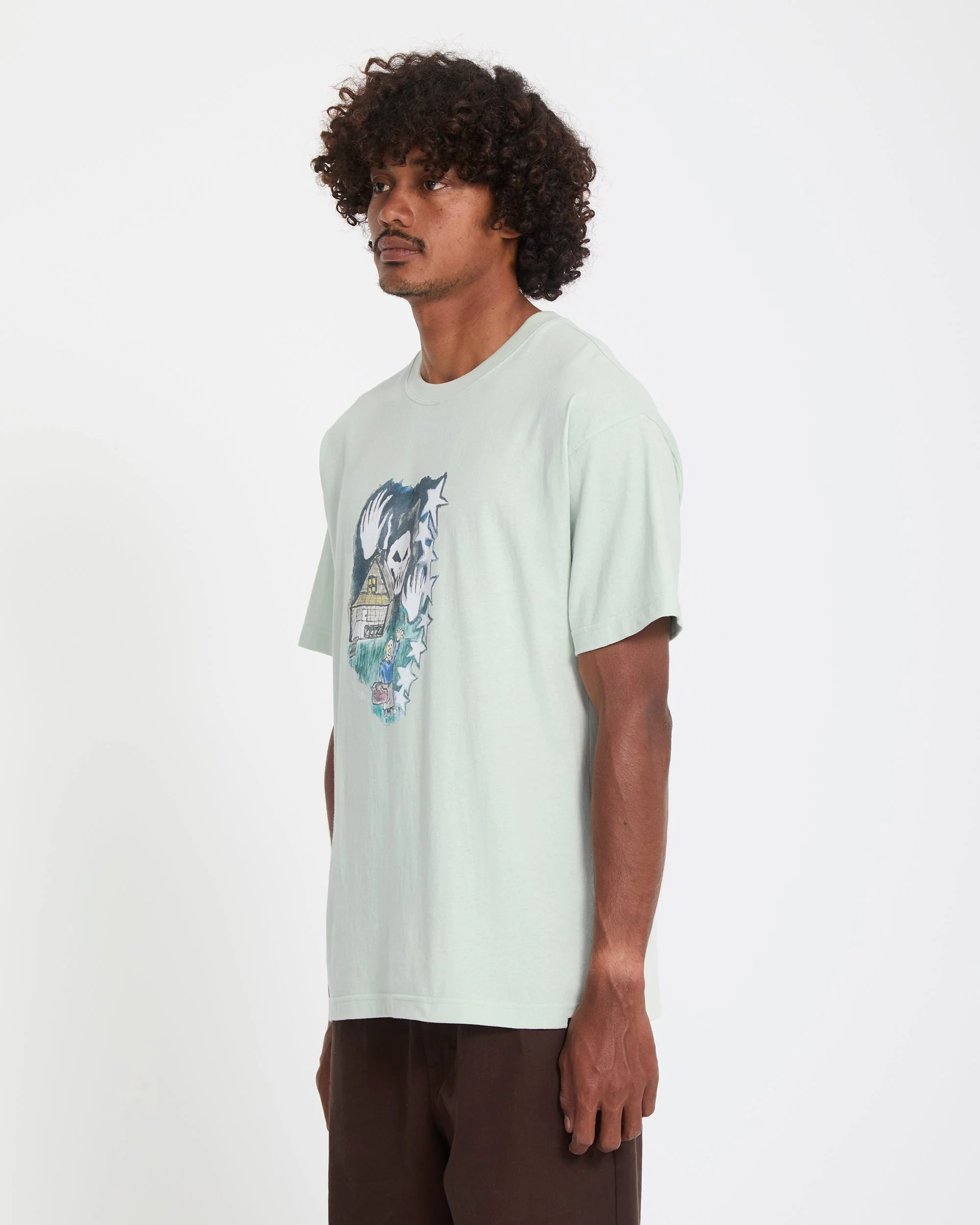 Issam Auptel T-Shirt - Pale Aqua - Image 5
