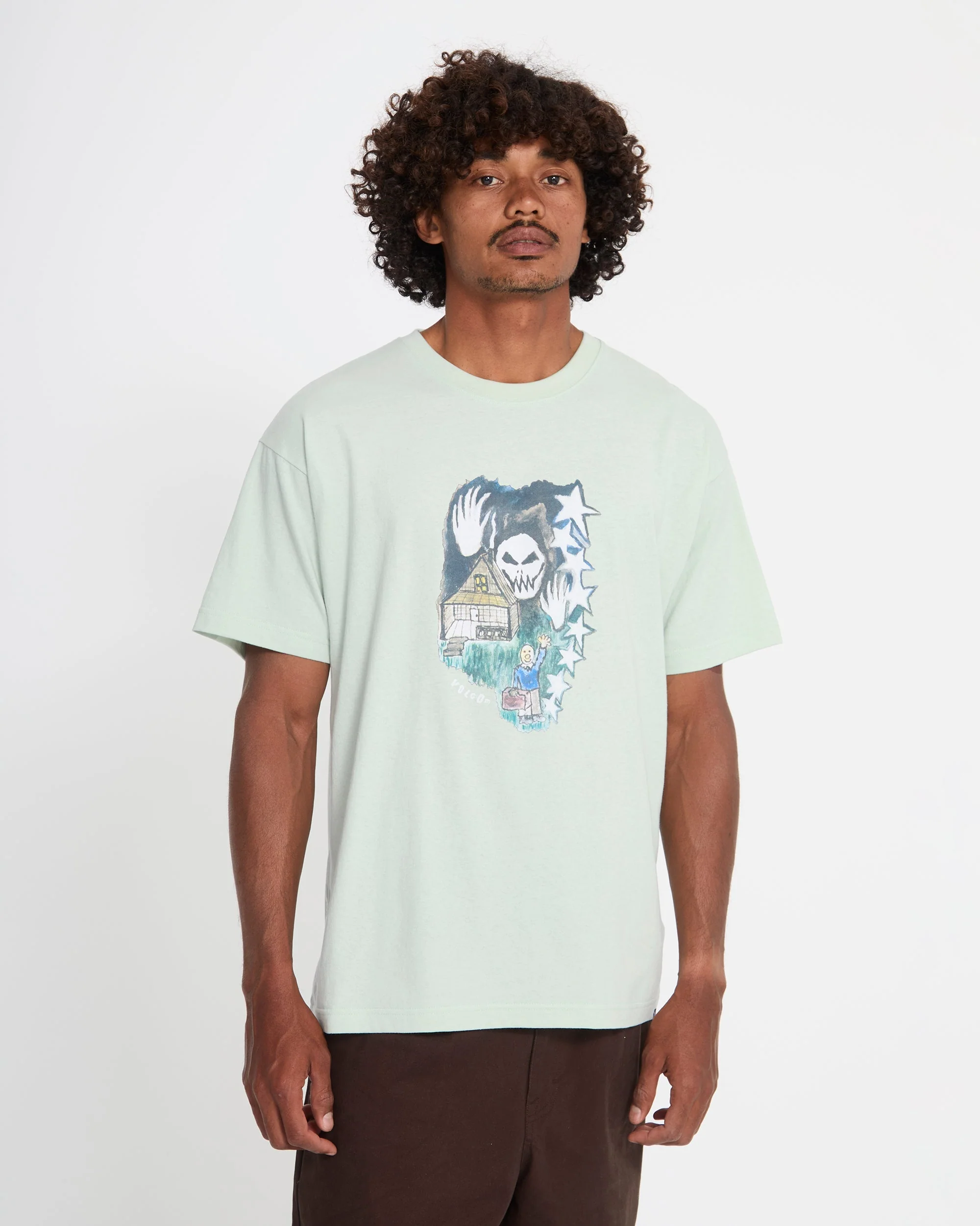 Issam Auptel T-Shirt - Pale Aqua - Image 9