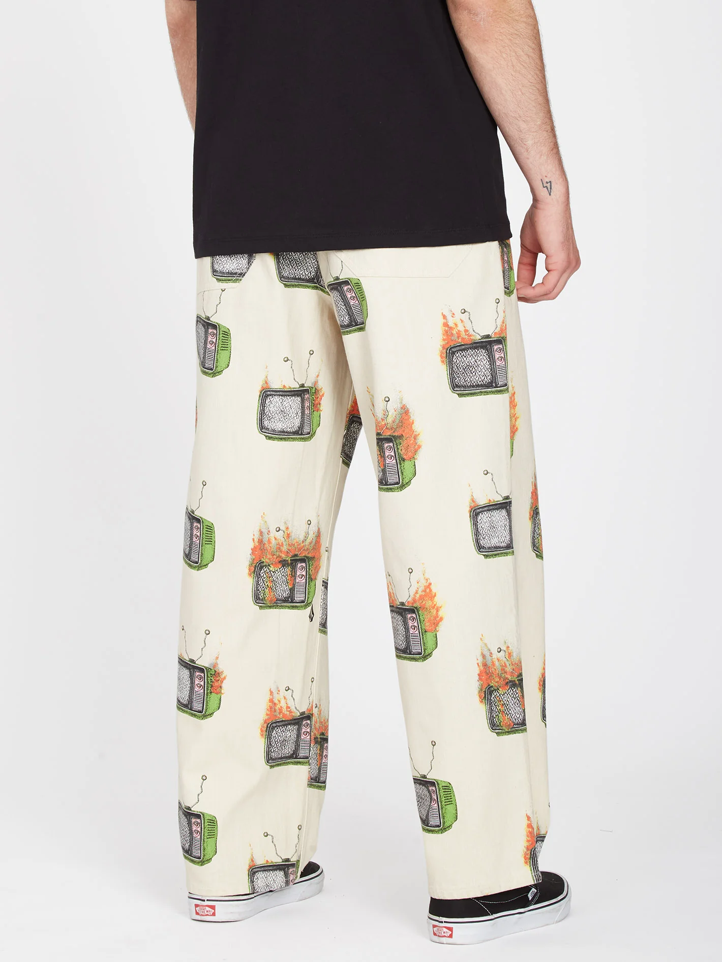 Justin Hager Elasticated Waist Trousers - WHITECAP GREY - Image 4