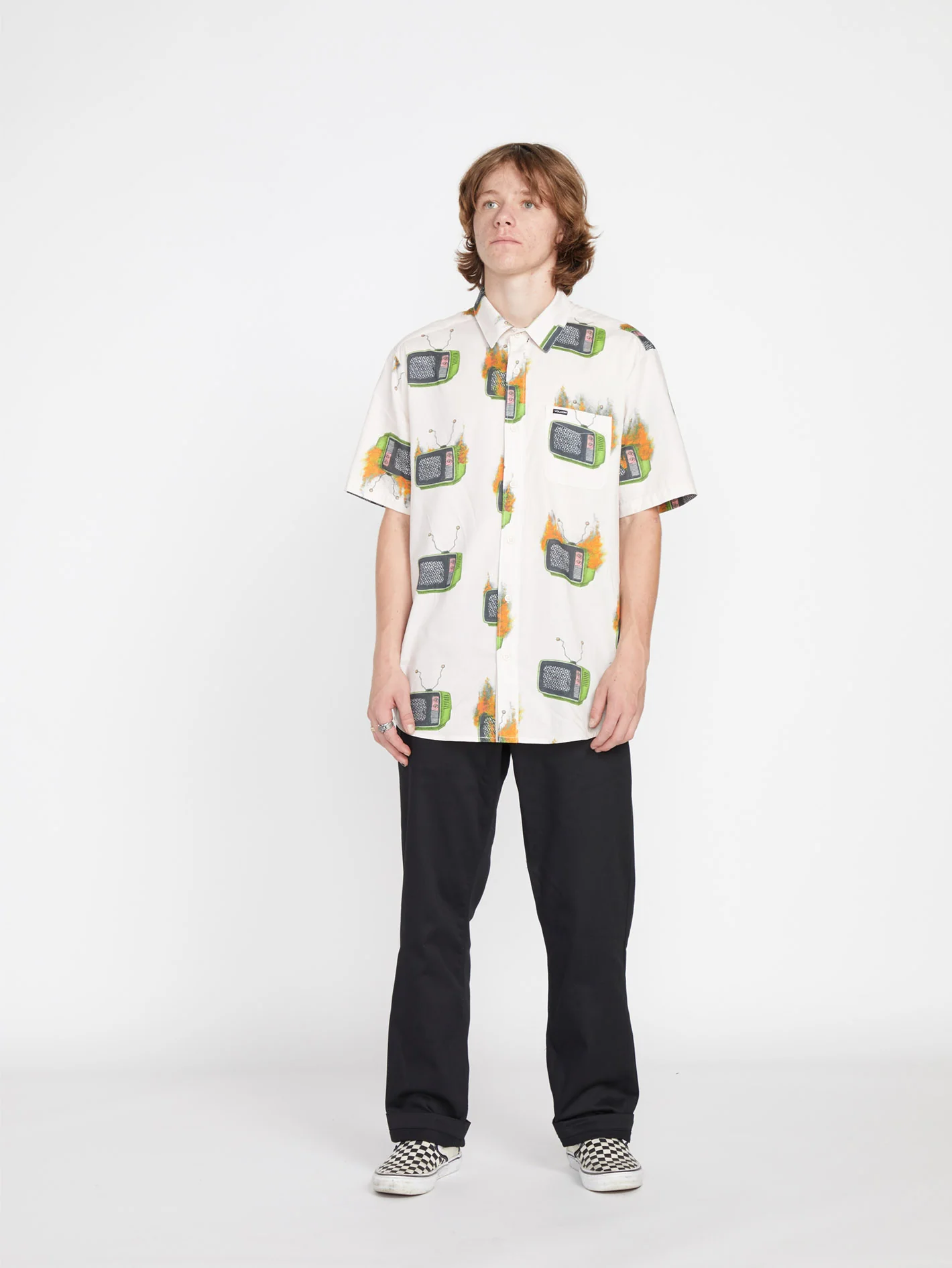 Justin Hager Woven Shirt - WHITECAP GREY - Image 4