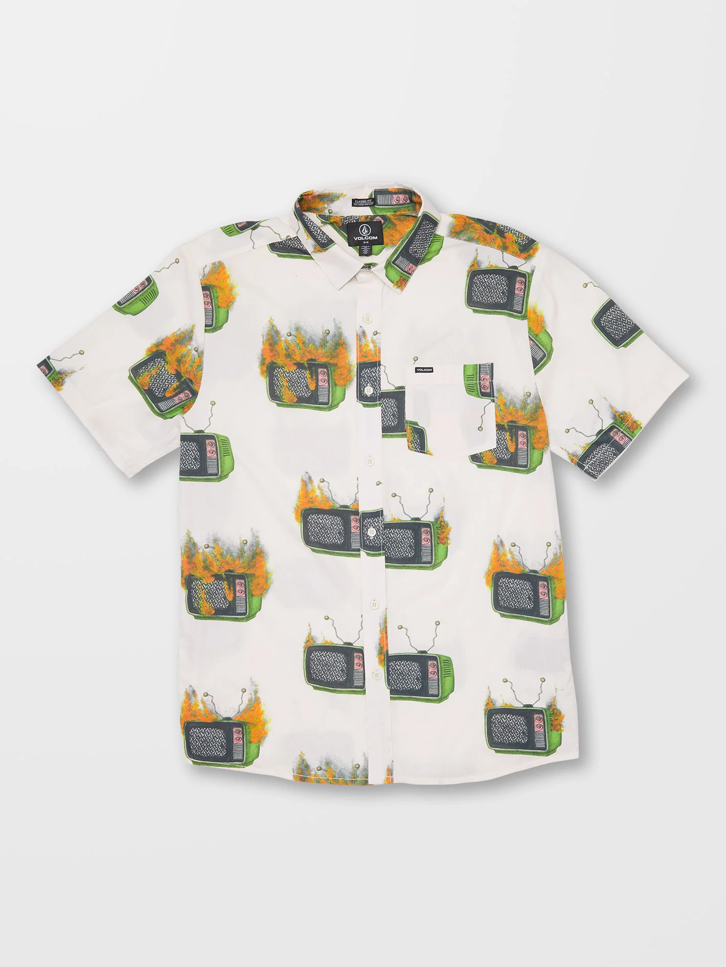 Justin Hager Woven Shirt - WHITECAP GREY - Image 6