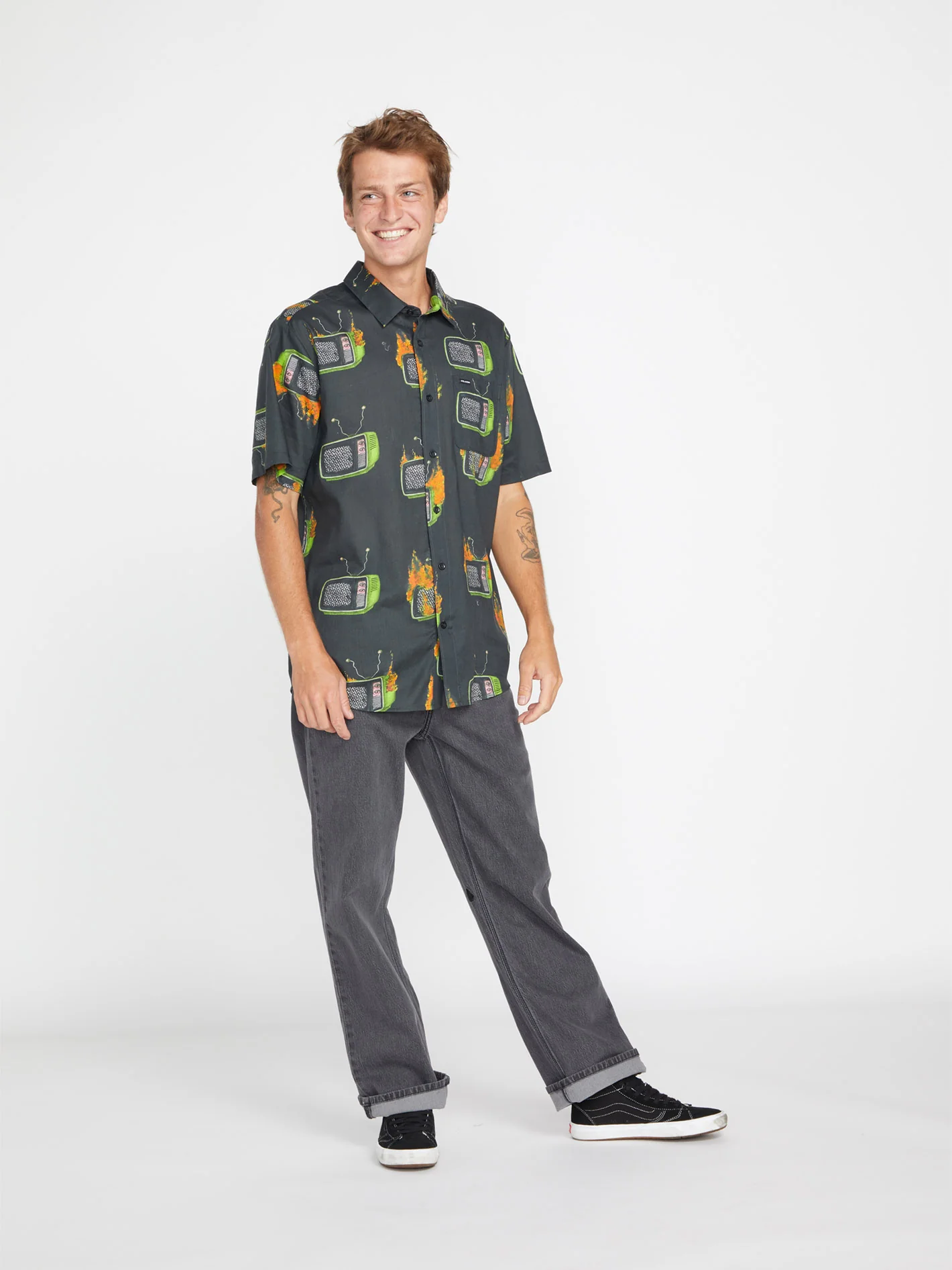 Justin Hager Woven Shirt - BLACK - Image 2