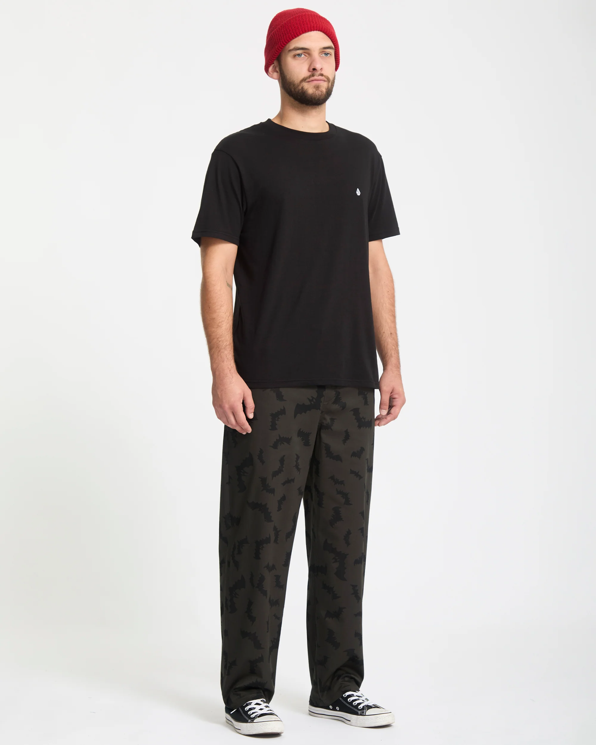 J.J. Villard Elasticated Waist Trousers - Rinsed Black - Image 4