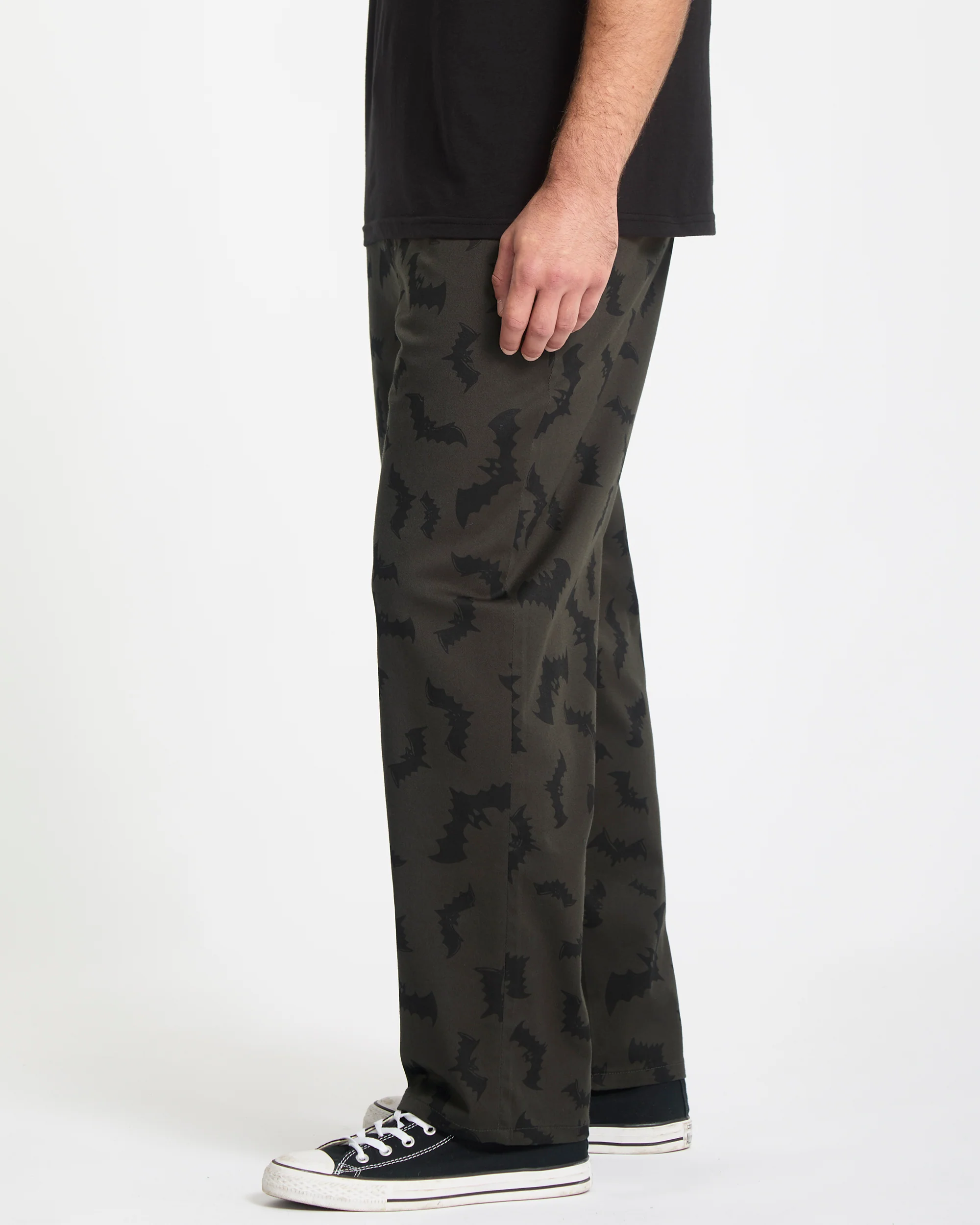 J.J. Villard Elasticated Waist Trousers - Rinsed Black - Image 5