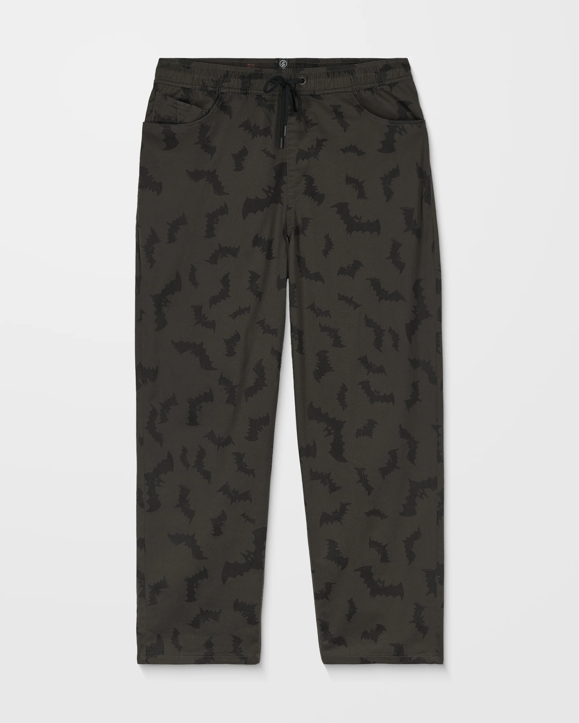 J.J. Villard Elasticated Waist Trousers - Rinsed Black - Image 6