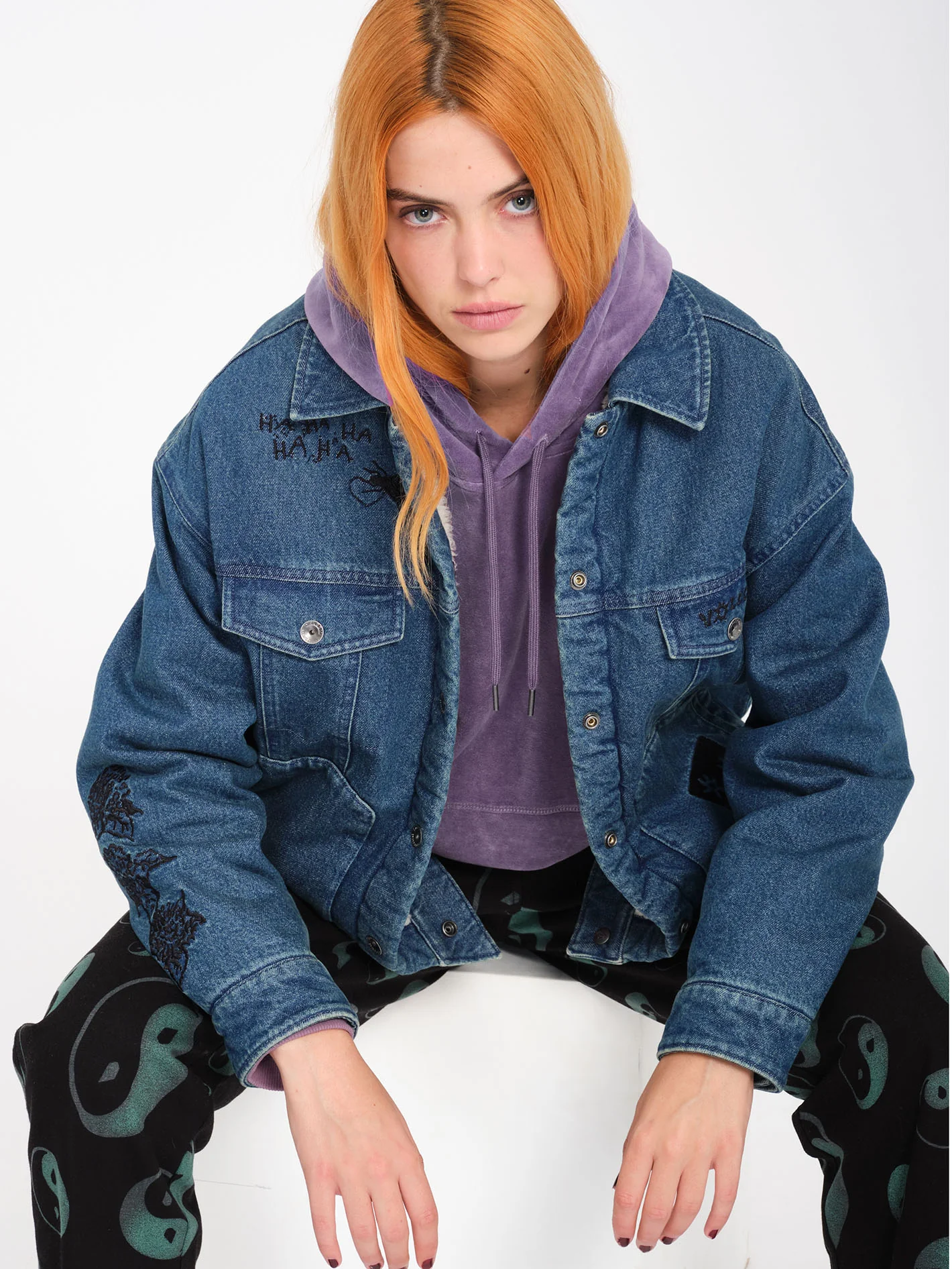 Keutchi Denim Jacket - Vintage Marbled Indigo - Image 10
