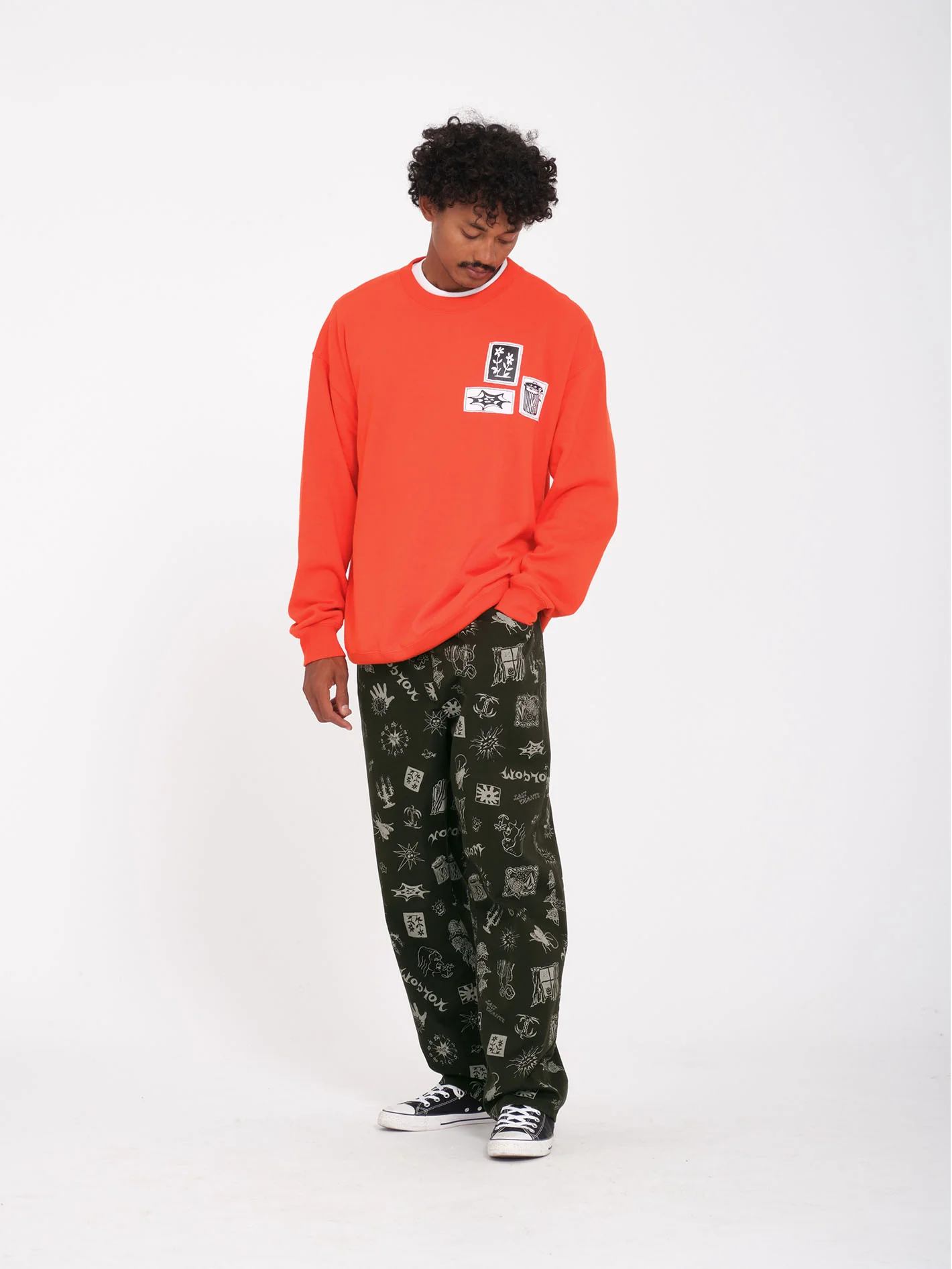 Keutchi Elastic Waist Trousers - Black - Image 2