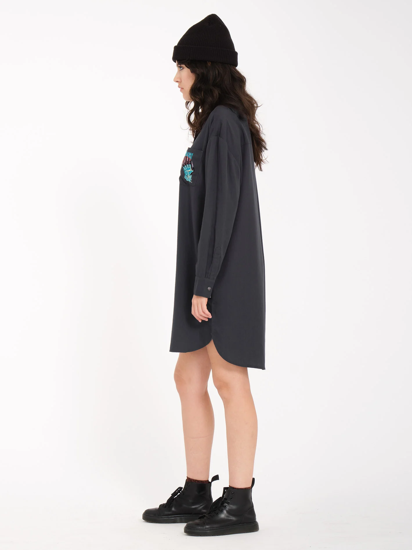 Max Sherman Dress - HEATHER BLACK - Image 3