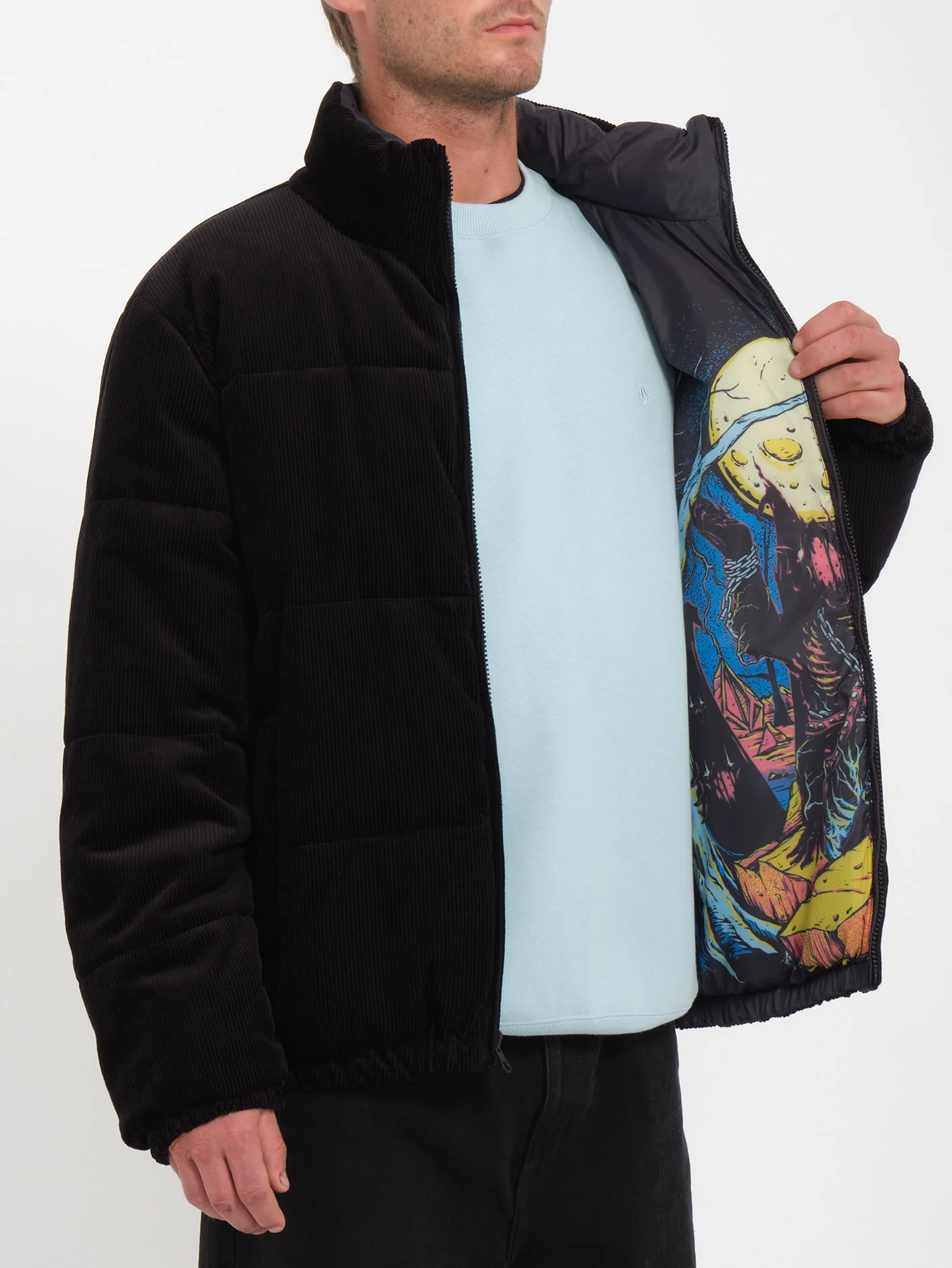 Max Sherman Jacket (Reversible) - BLACK - Image 4