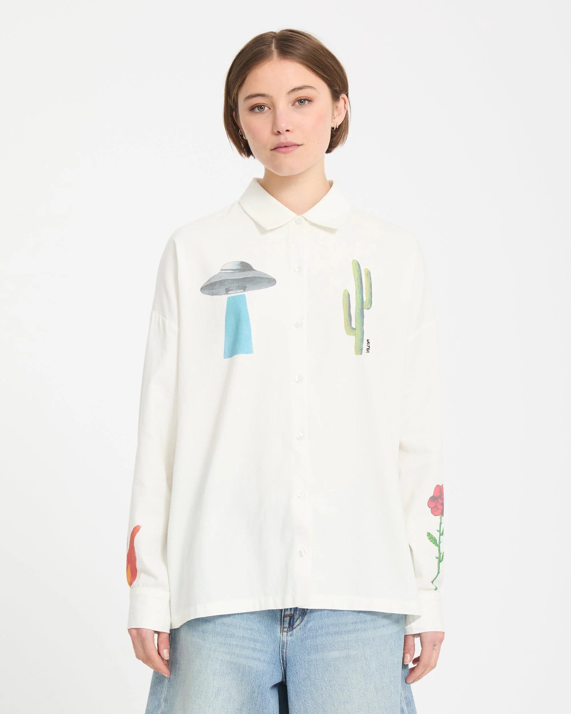 Mickey Mason Shirt - Off White - Image 3