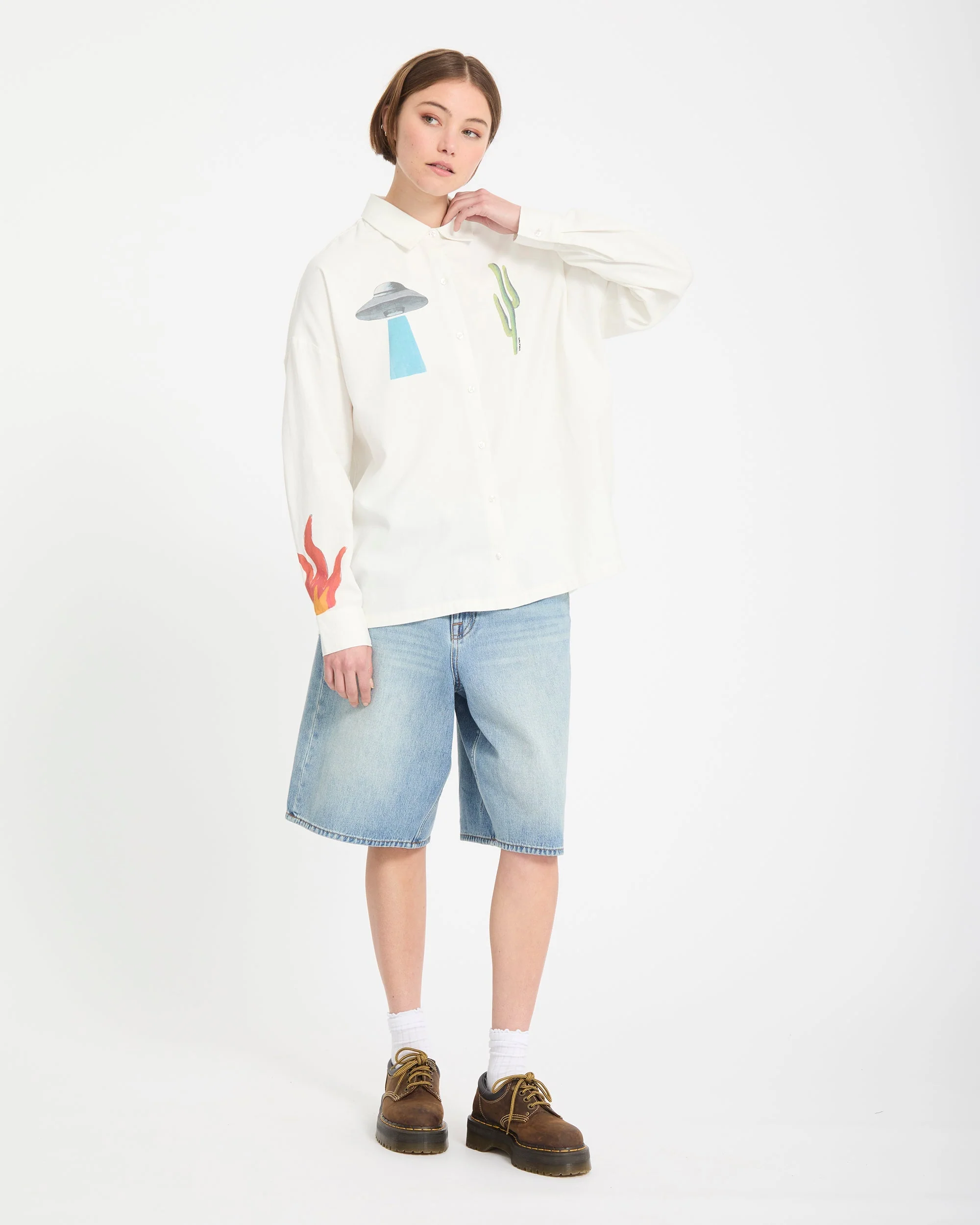 Mickey Mason Shirt - Off White - Image 9