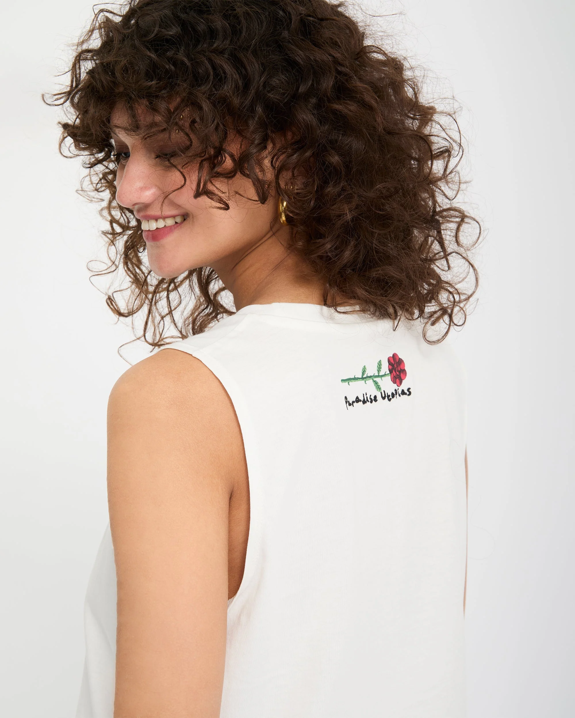 Mickey Mason Tank Top - Off White - Image 8
