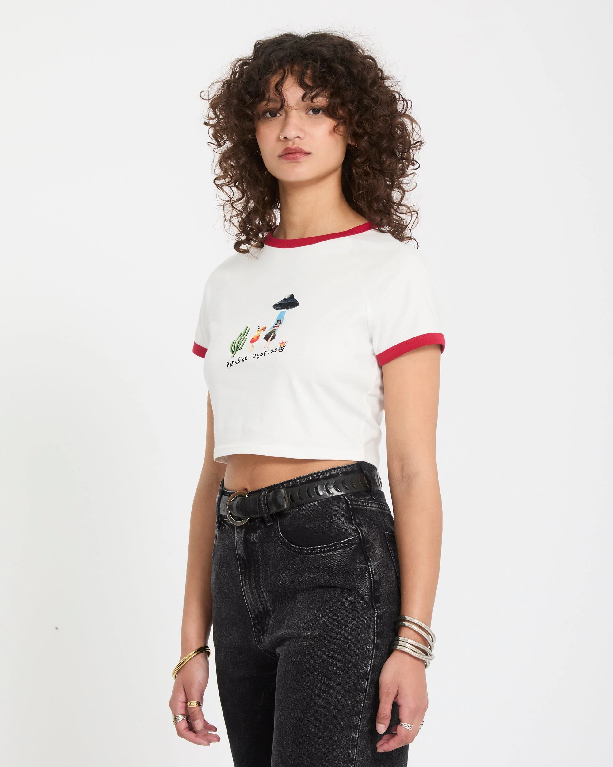 Mickey Mason crop top - Off White - Image 6