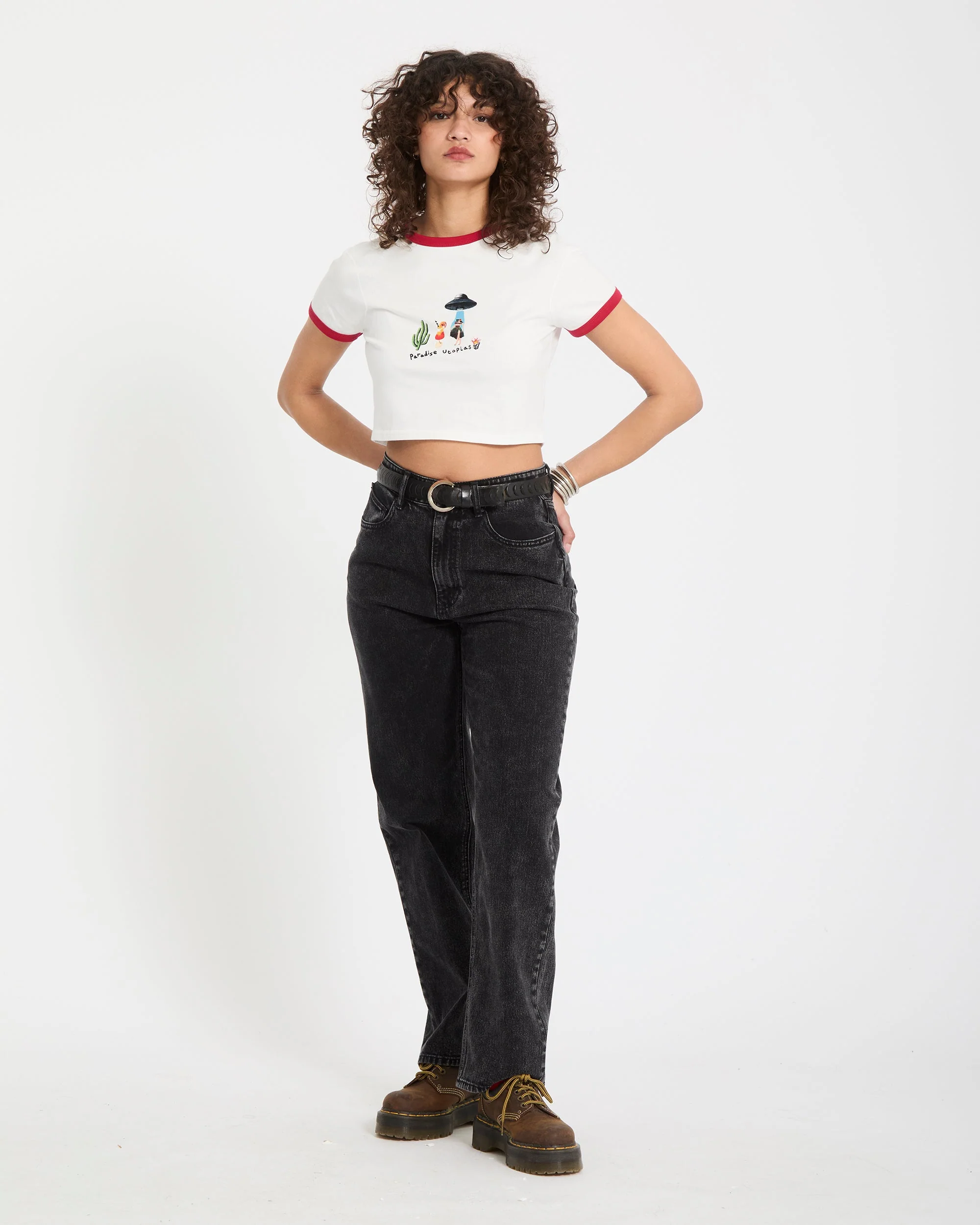 Mickey Mason crop top - Off White - Image 8