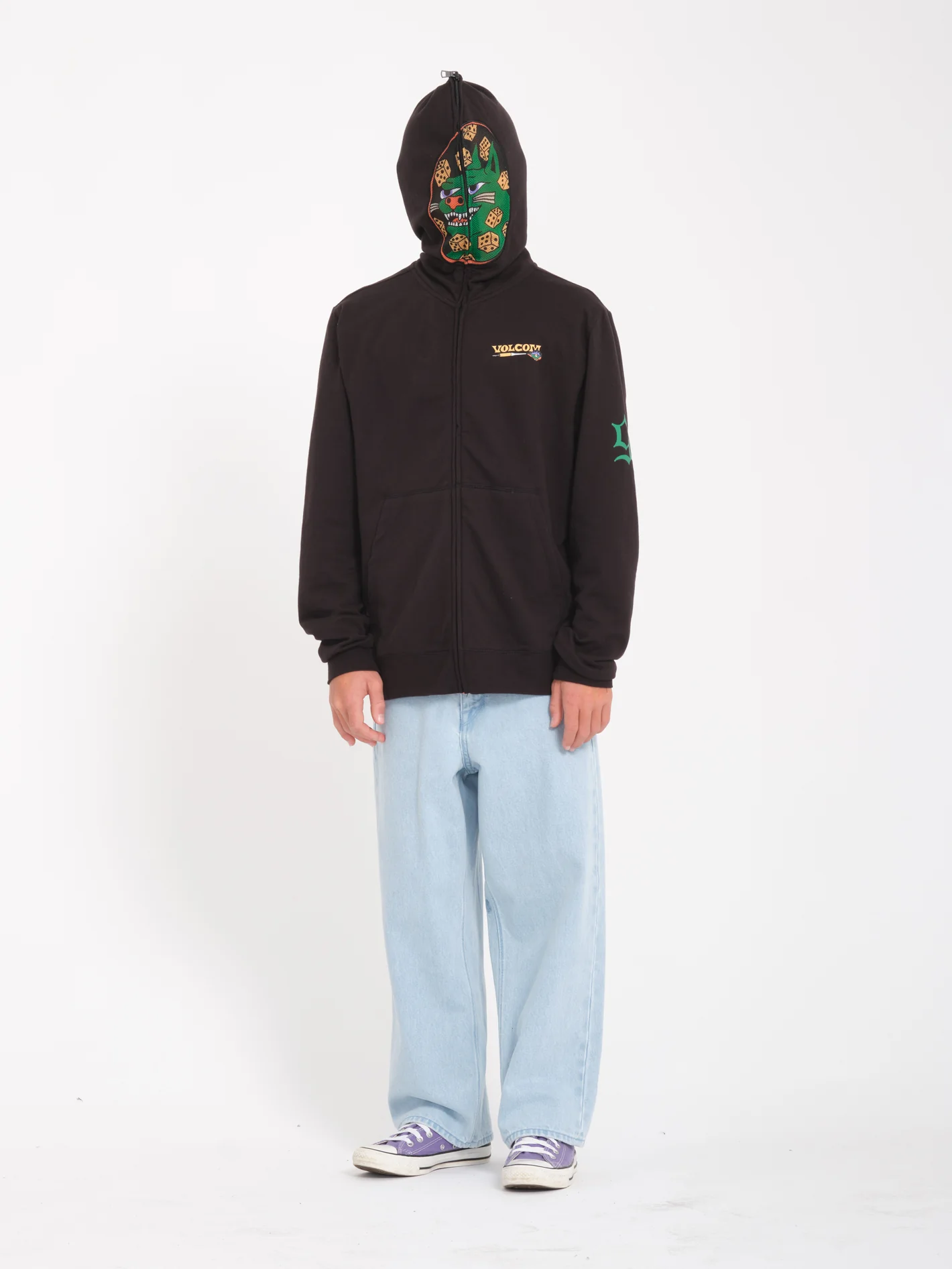 Nando Von Arb Full Zip Sweatshirt - BLACK - (KIDS) - Image 2