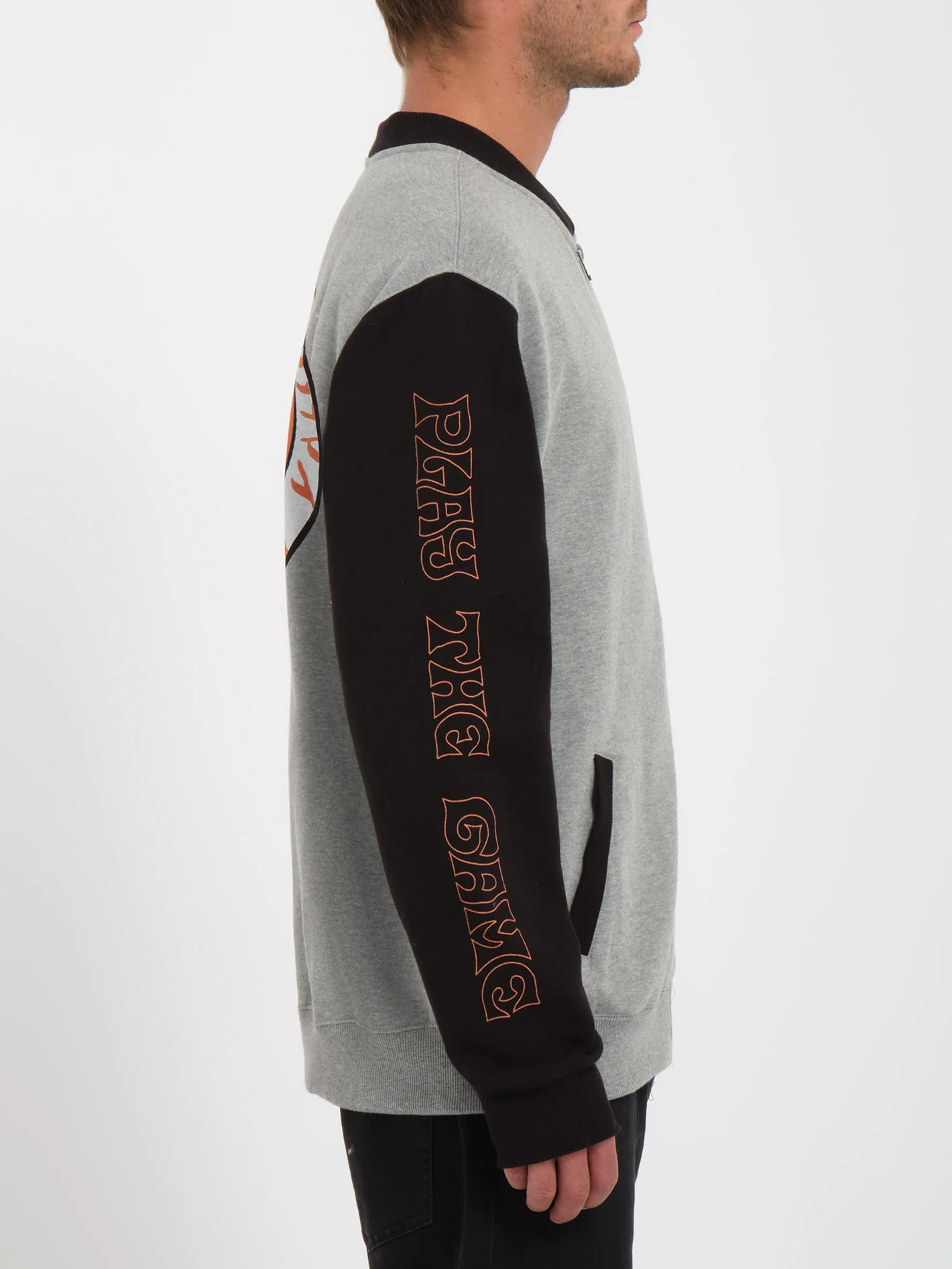 Nando Von Arb Zip Sweatshirt - HEATHER GREY - Image 4