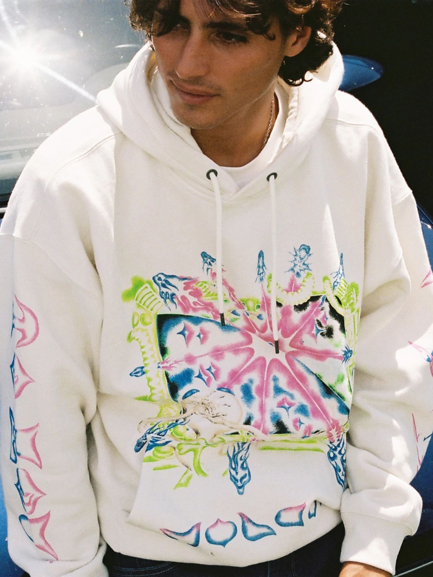 Sam Ryser Hoodie - OFF WHITE - Image 3
