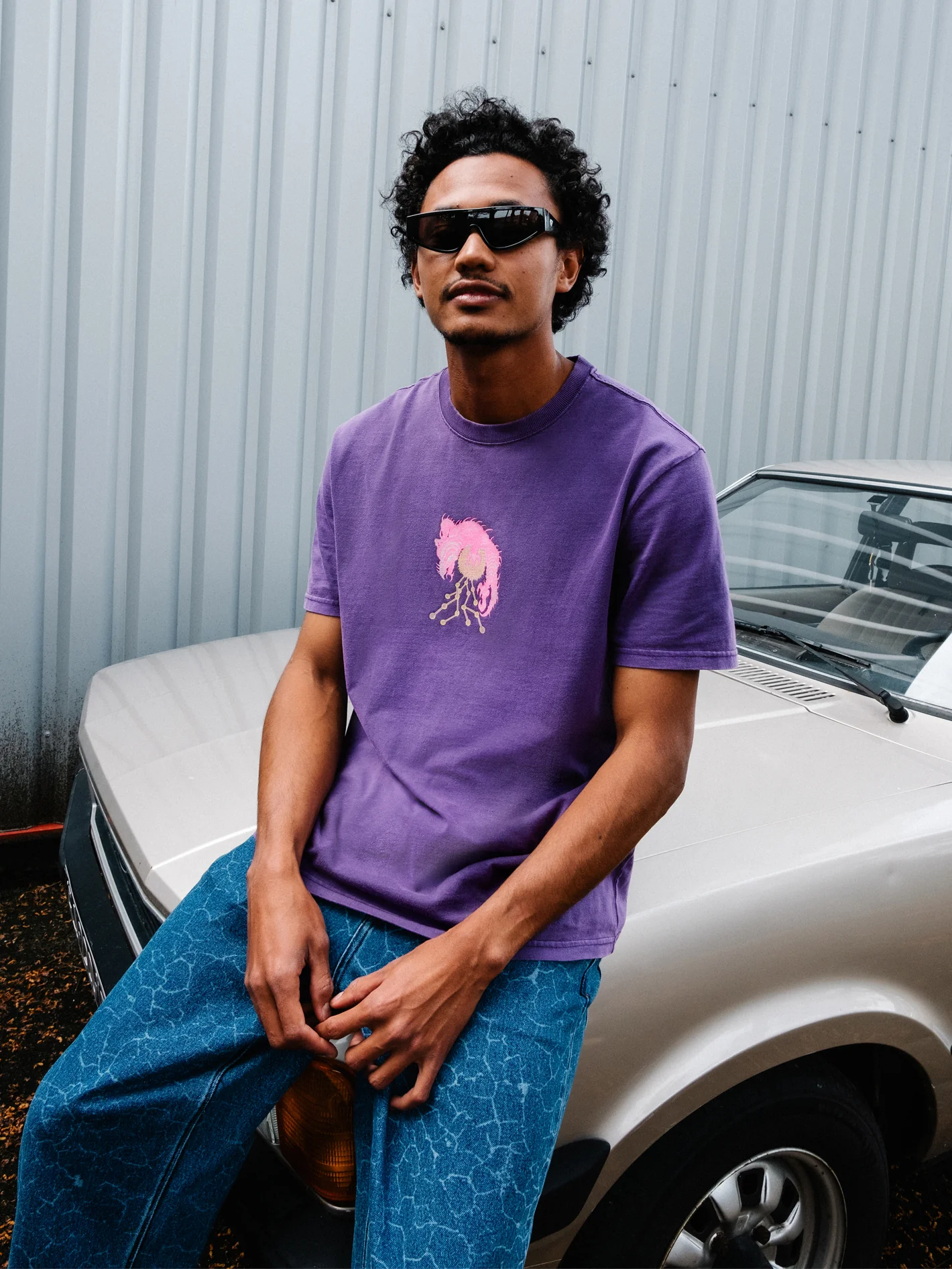 Tetsunori 3 T-shirt - DEEP PURPLE - Image 2