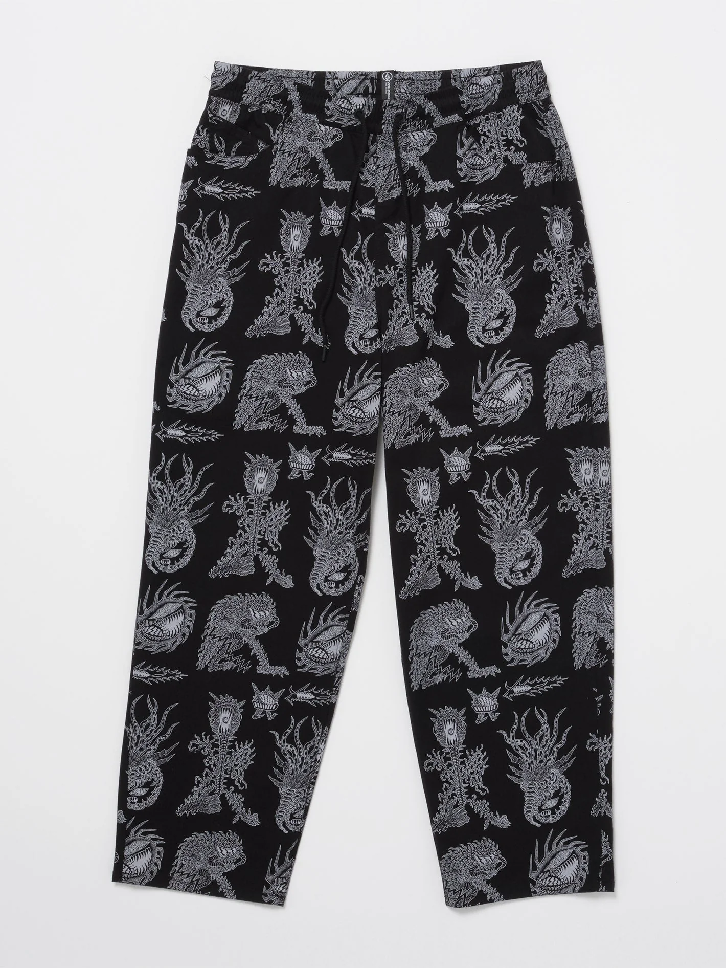 Tetsunori Freazy Elastic Waist Trousers - BLACK - Image 8