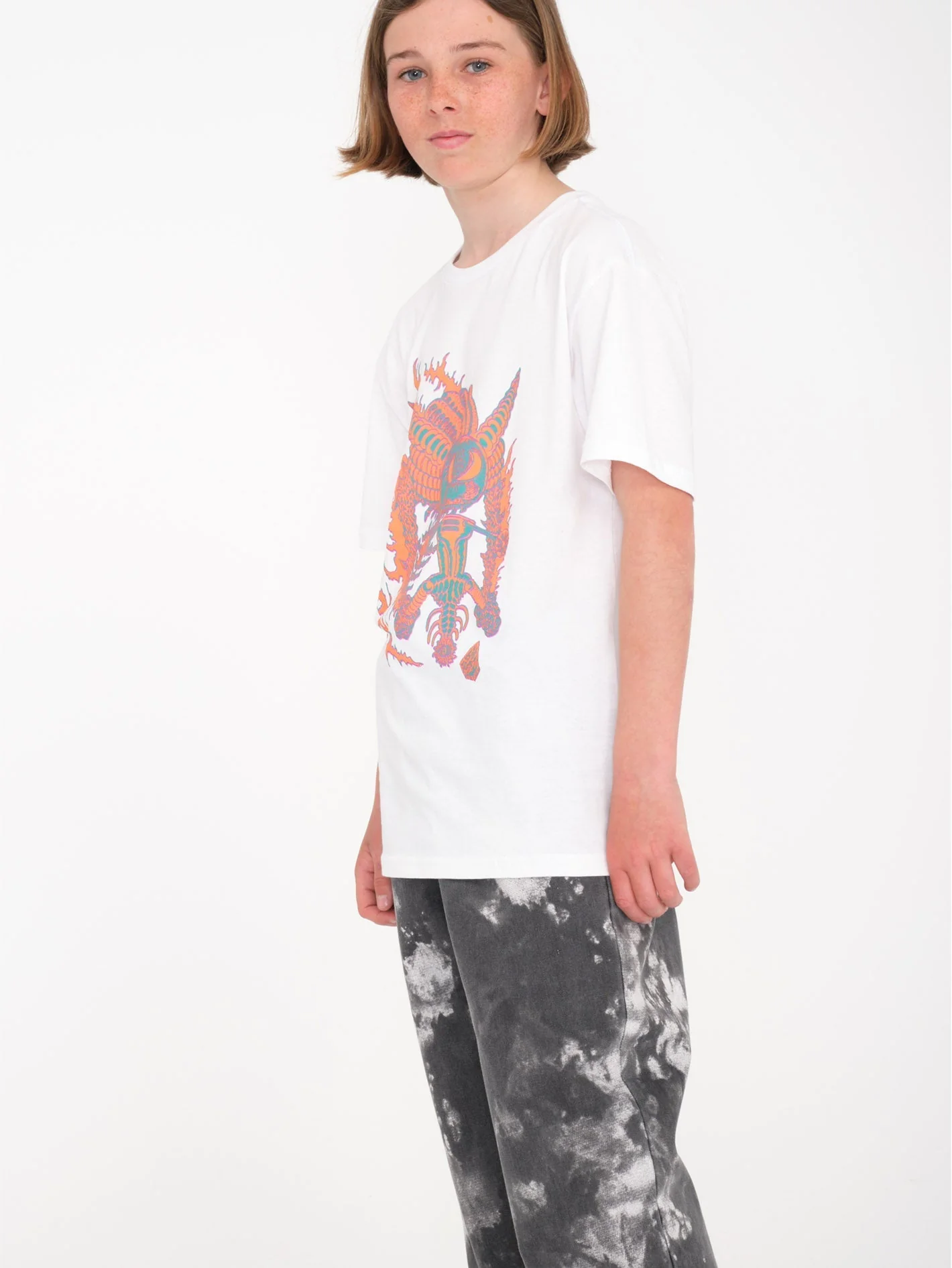 Tetsunori 1 T-shirt - WHITE - (KIDS) - Image 3
