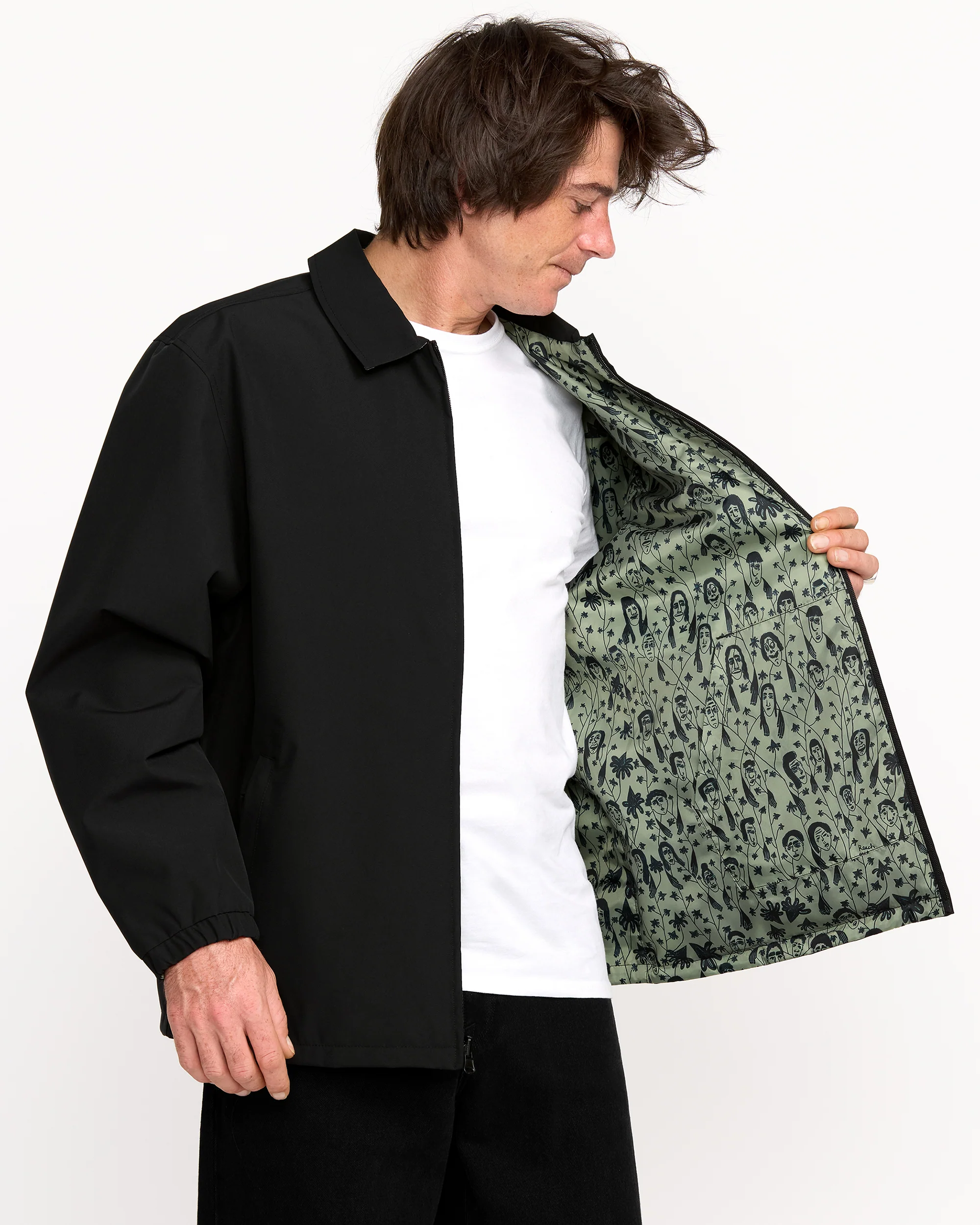 Fakie Reversible Jacket - Black - Image 15
