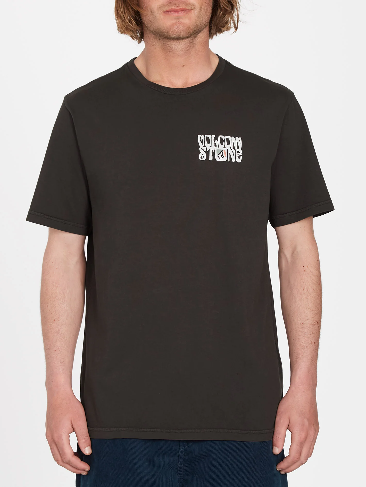 Feline T-shirt - RINSED BLACK - Image 2