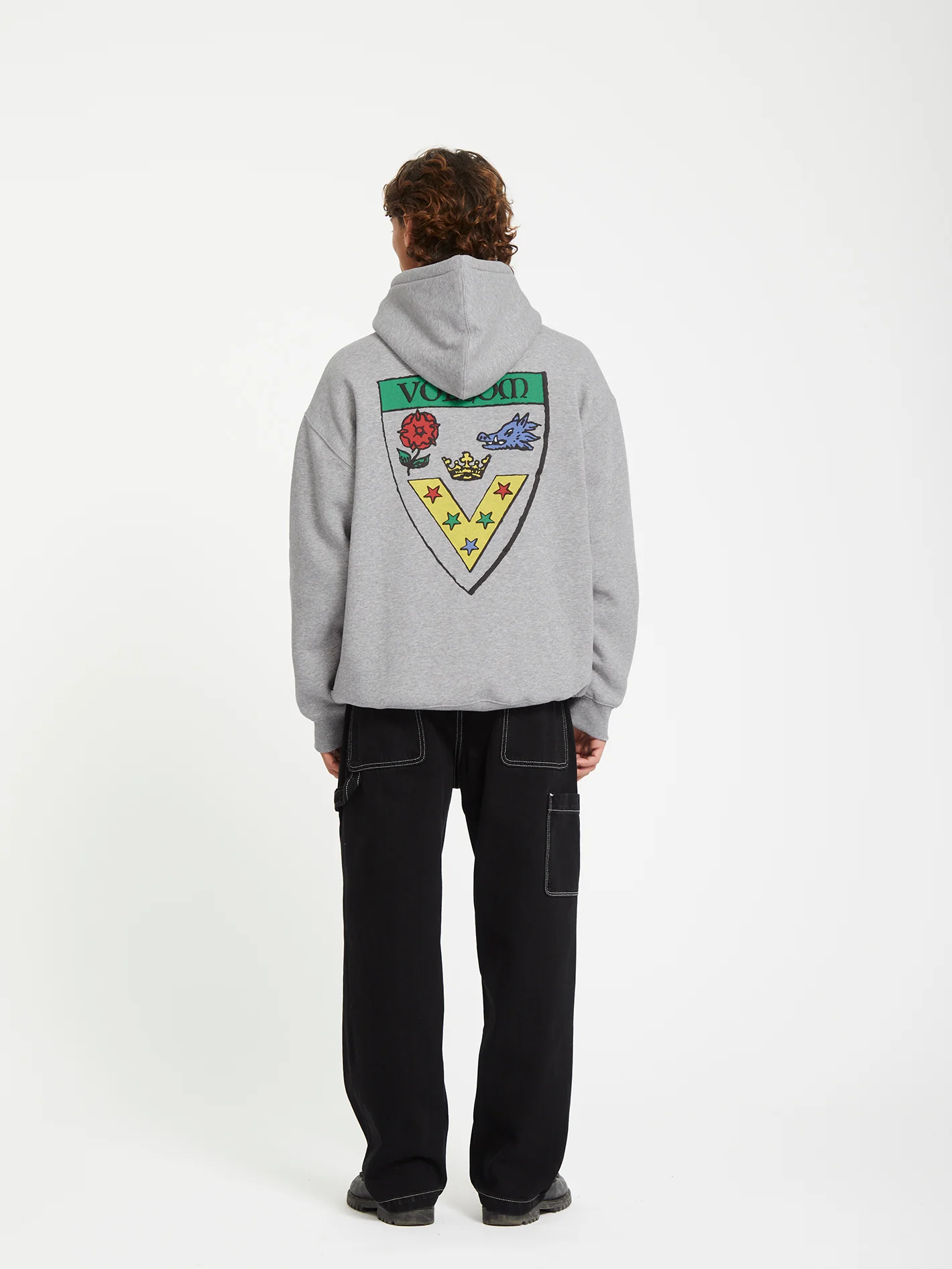 Fergadelic Hoodie - Heather Grey - Image 3