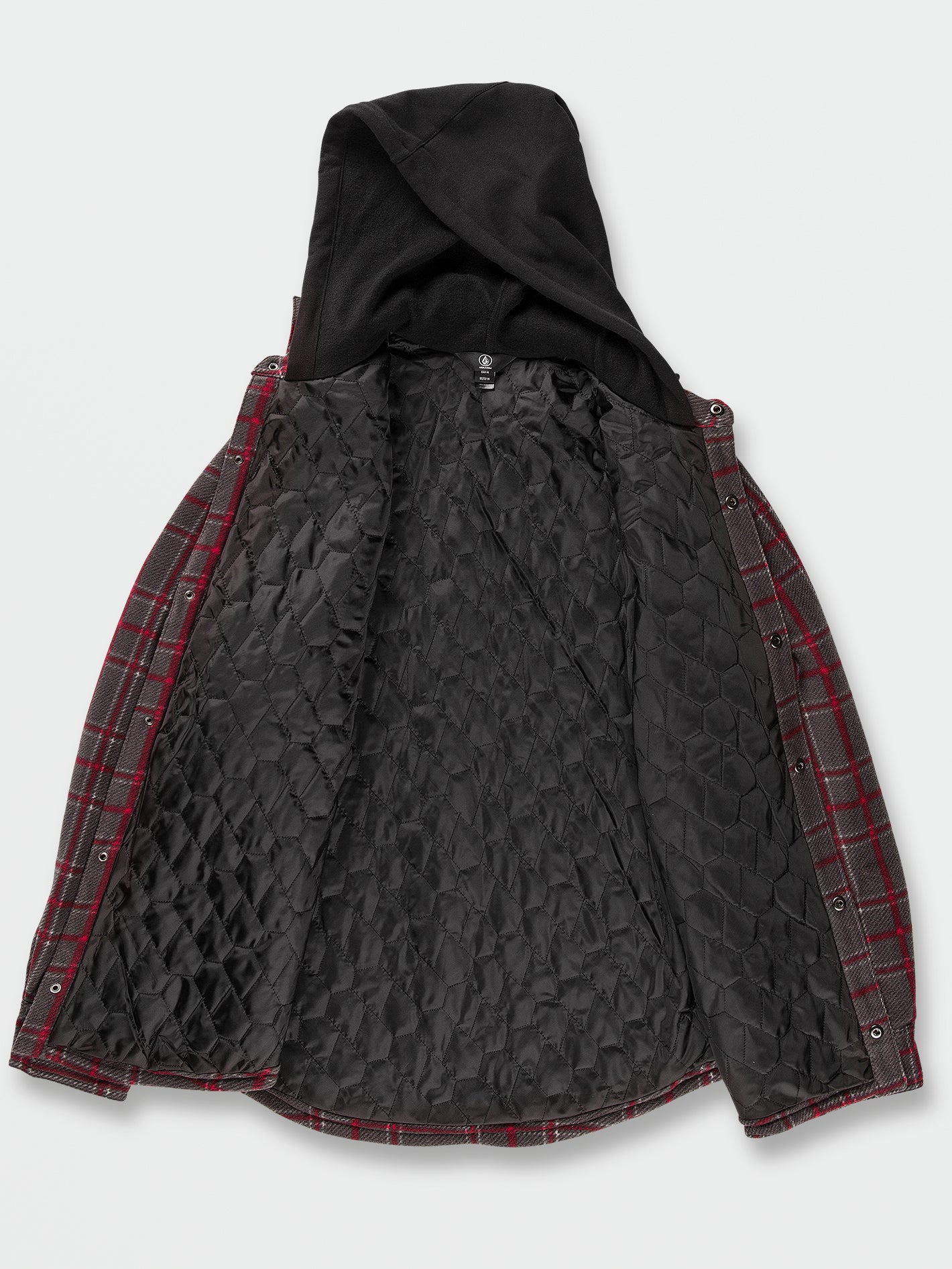 Field Insulated Flannel Jacket - Black Plaid - Image 3