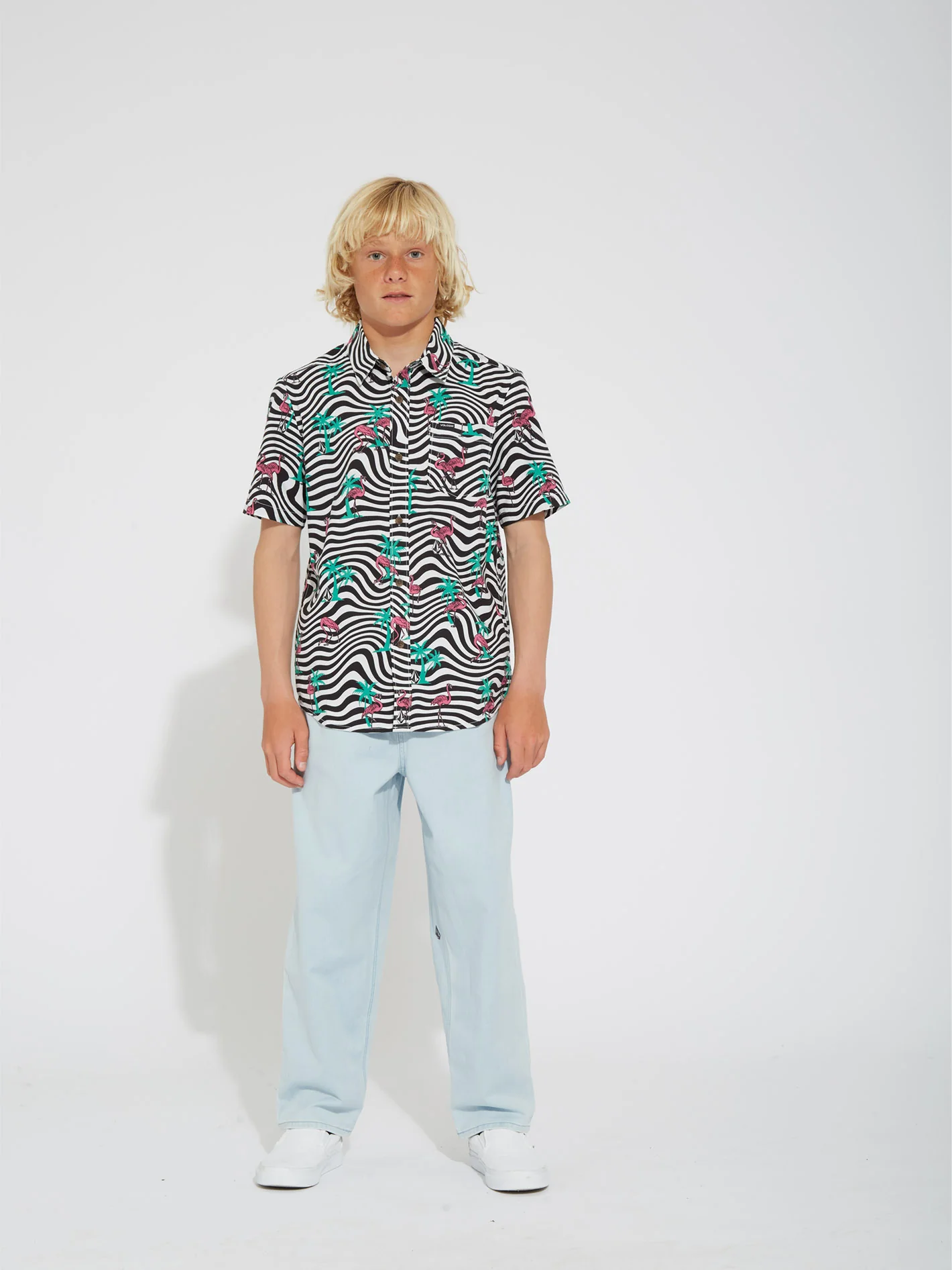 Flamingbros Shirt - WHITE - (KIDS) - Image 4