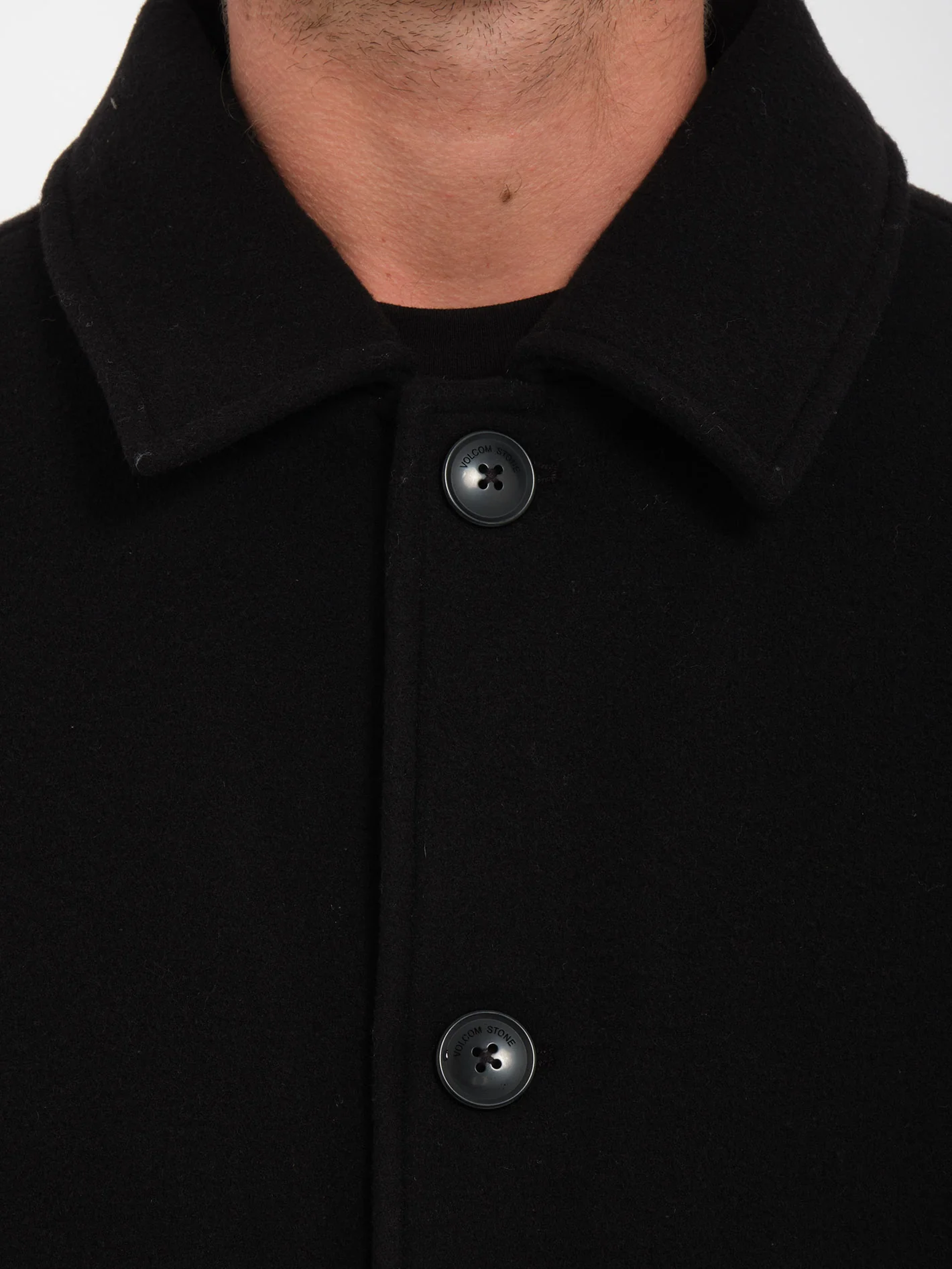 Floyder Peacoat Coat - BLACK - Image 8