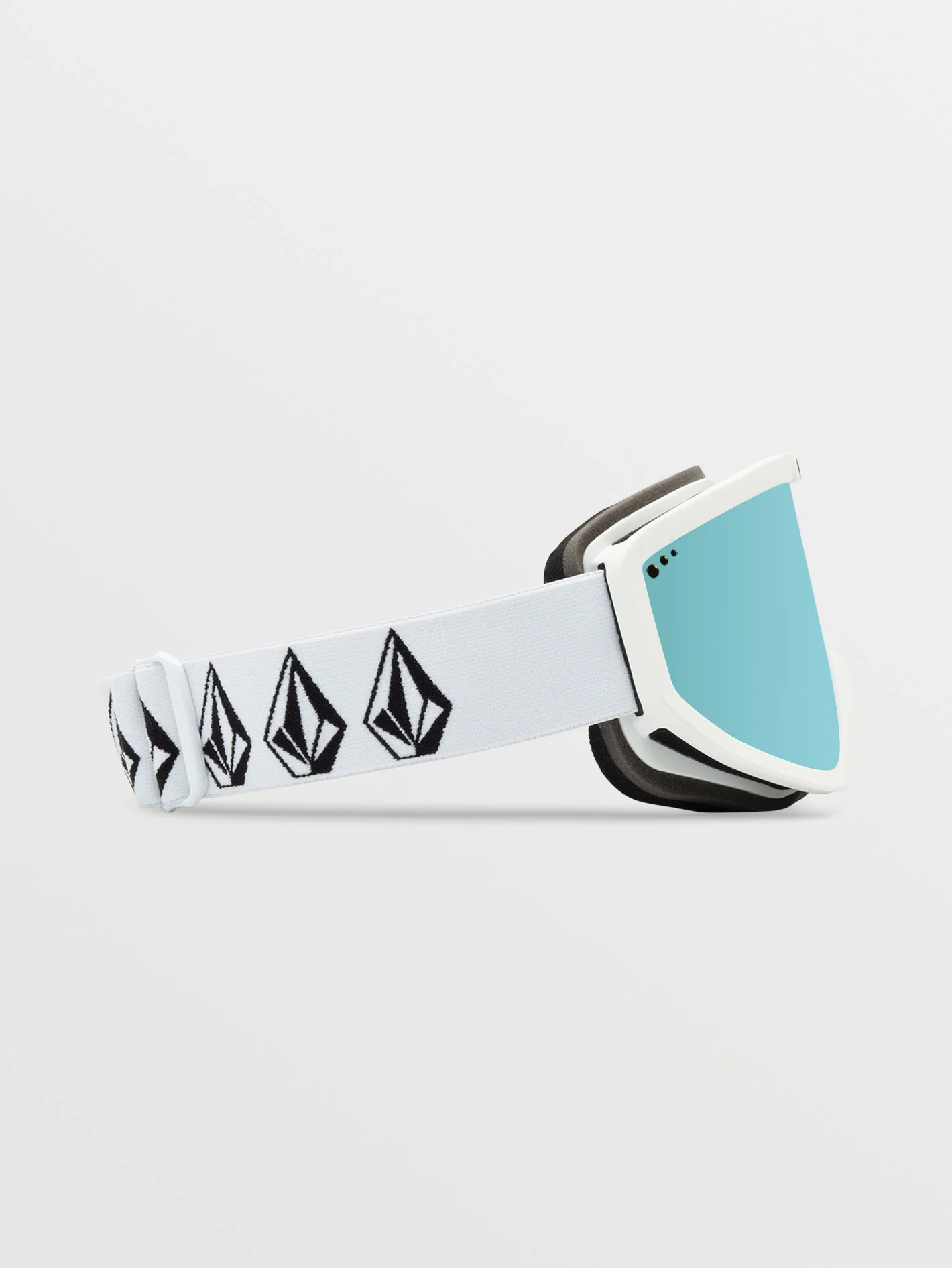 Footprints Matte White Stone Goggle - Ice Chrome - Image 2