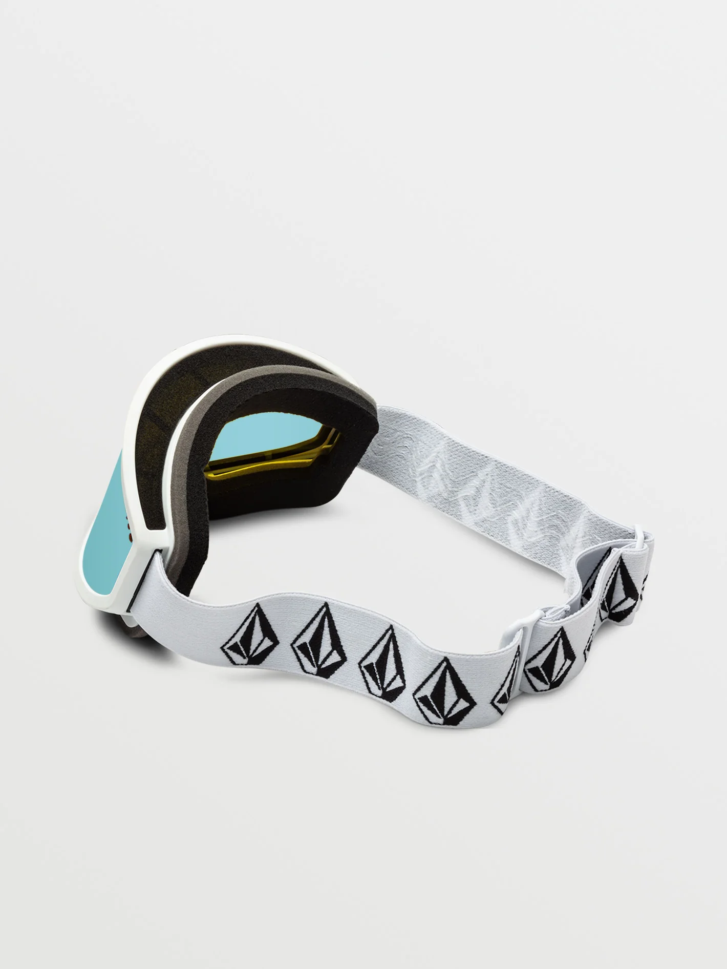 Footprints Matte White Stone Goggle - Ice Chrome - Image 6