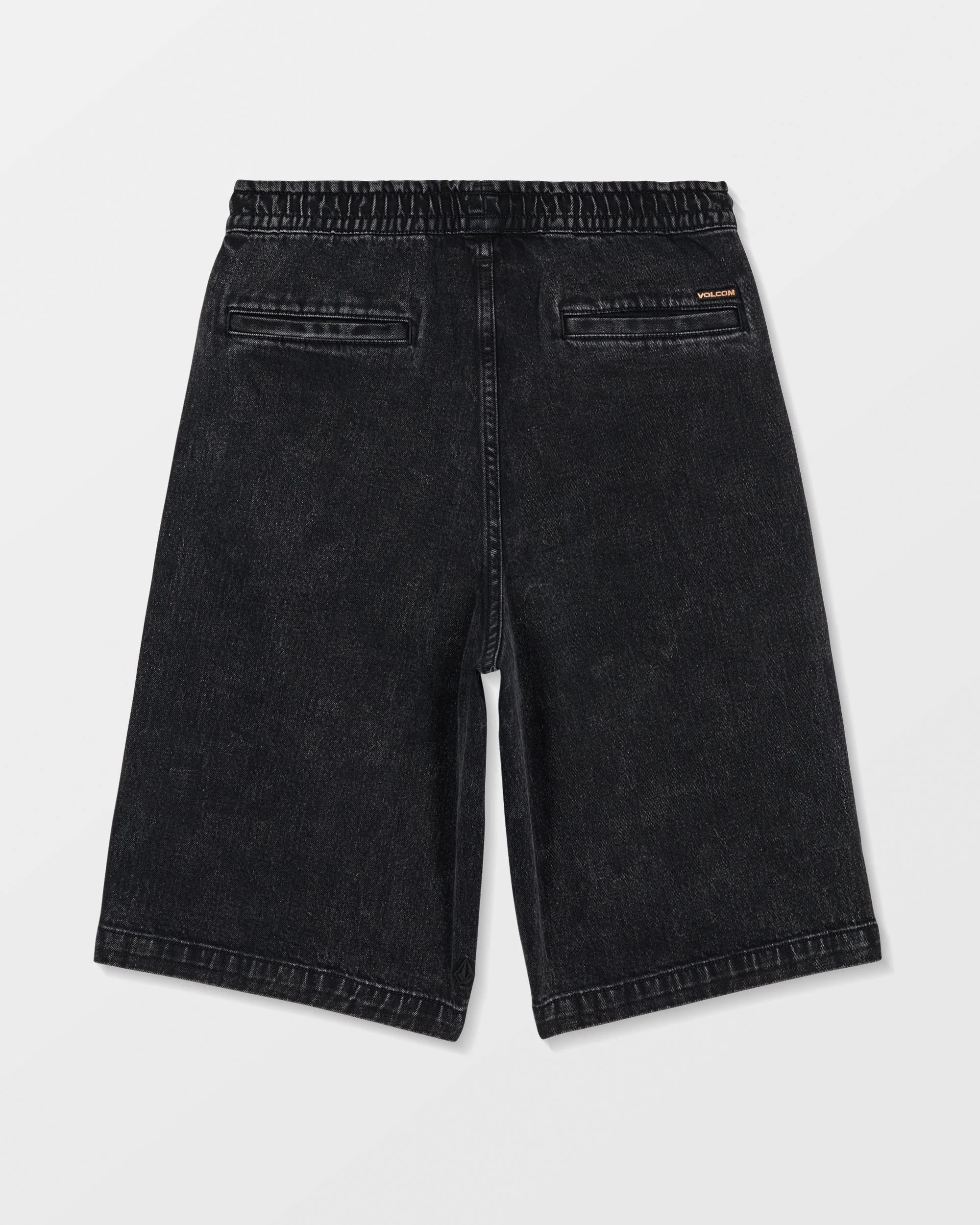 Freazy Loose Denim Elasticated Waist Short - Blackity Black - (KIDS) - Image 2