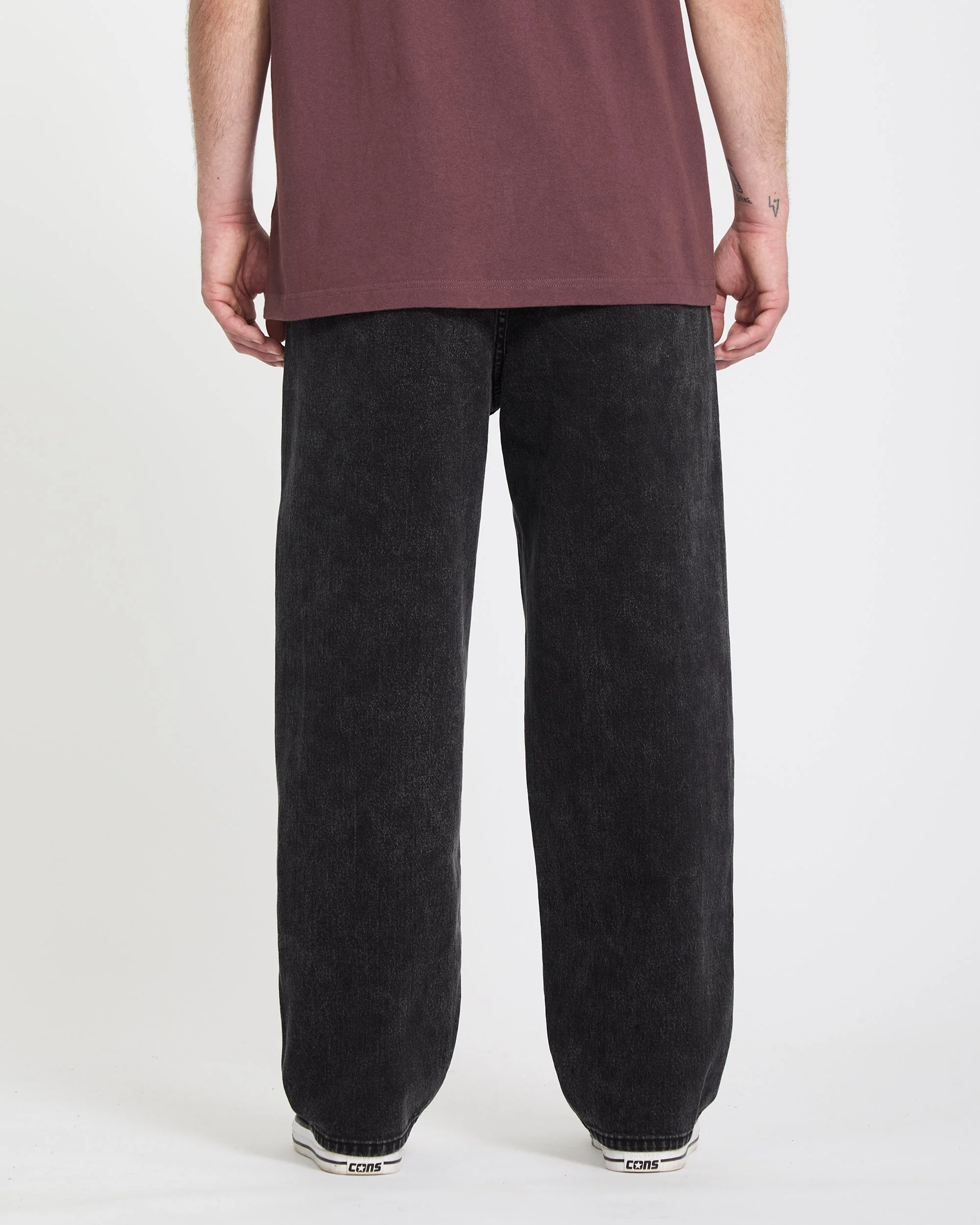 Freazy Loose Elasticated Waist Jeans - Blackity Black - Image 2