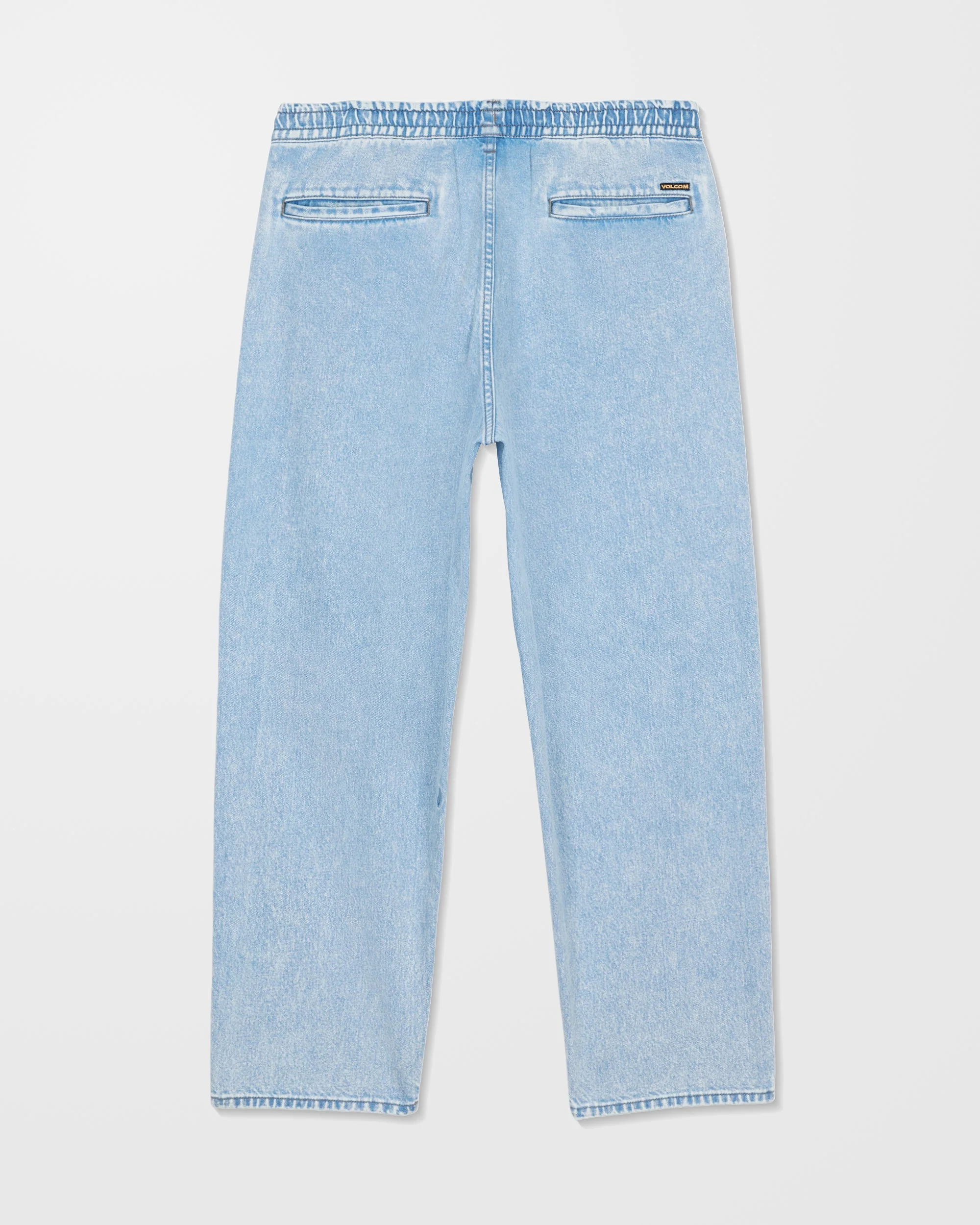Freazy Loose Elasticated Waist Jeans - Pale Aqua - Image 8