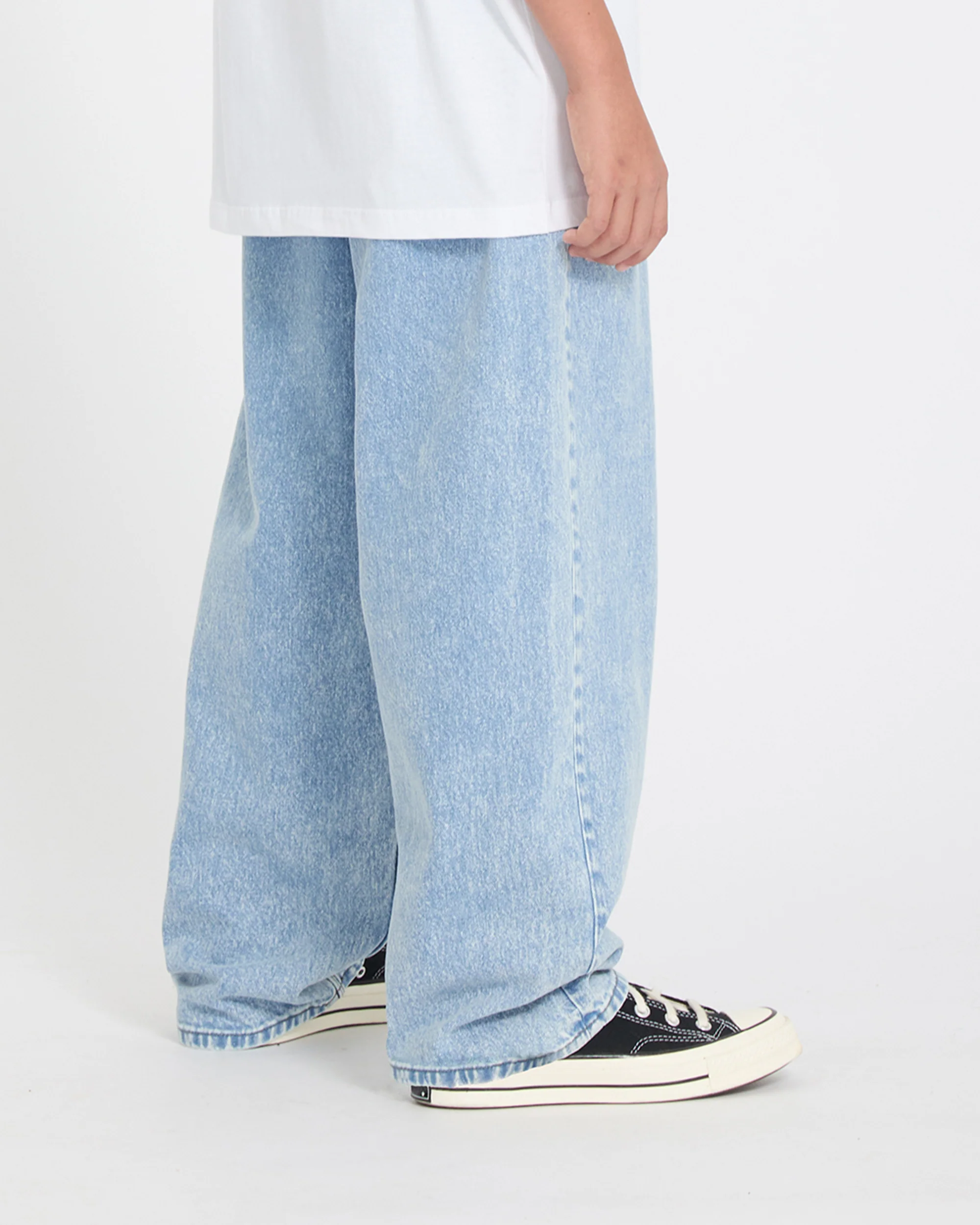 Freazy Loose Elasticated Waist Jeans - Pale Aqua - (KIDS) - Image 2
