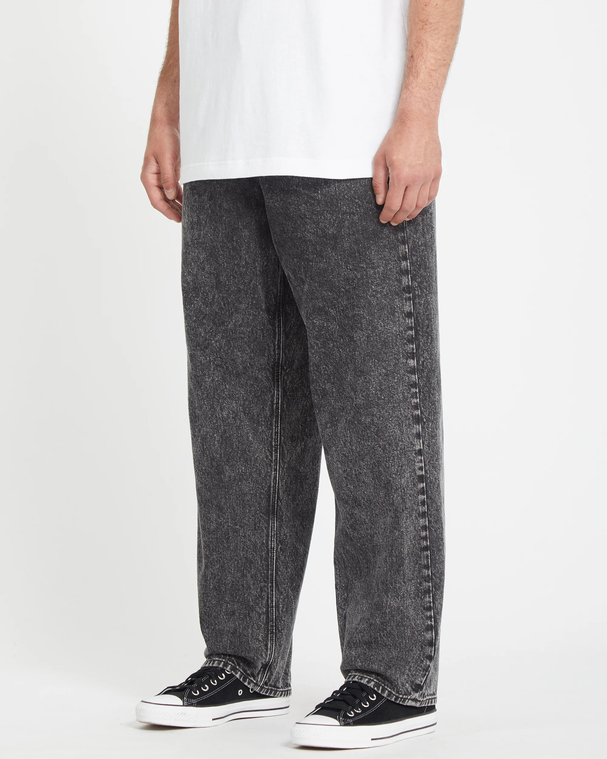 Freazy Loose Jeans - LIGHT ACID BLACK - Image 9