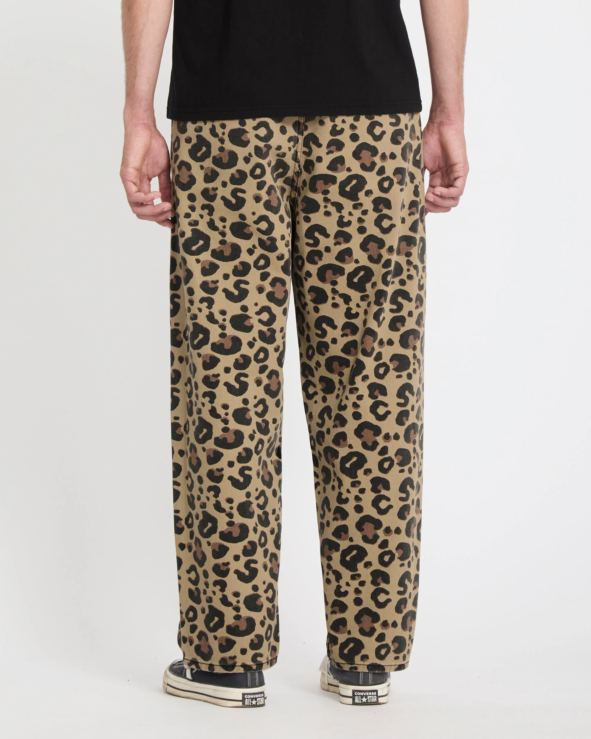 Freazy Loose Elasticated Waist Jeans - Cheetah - Image 2