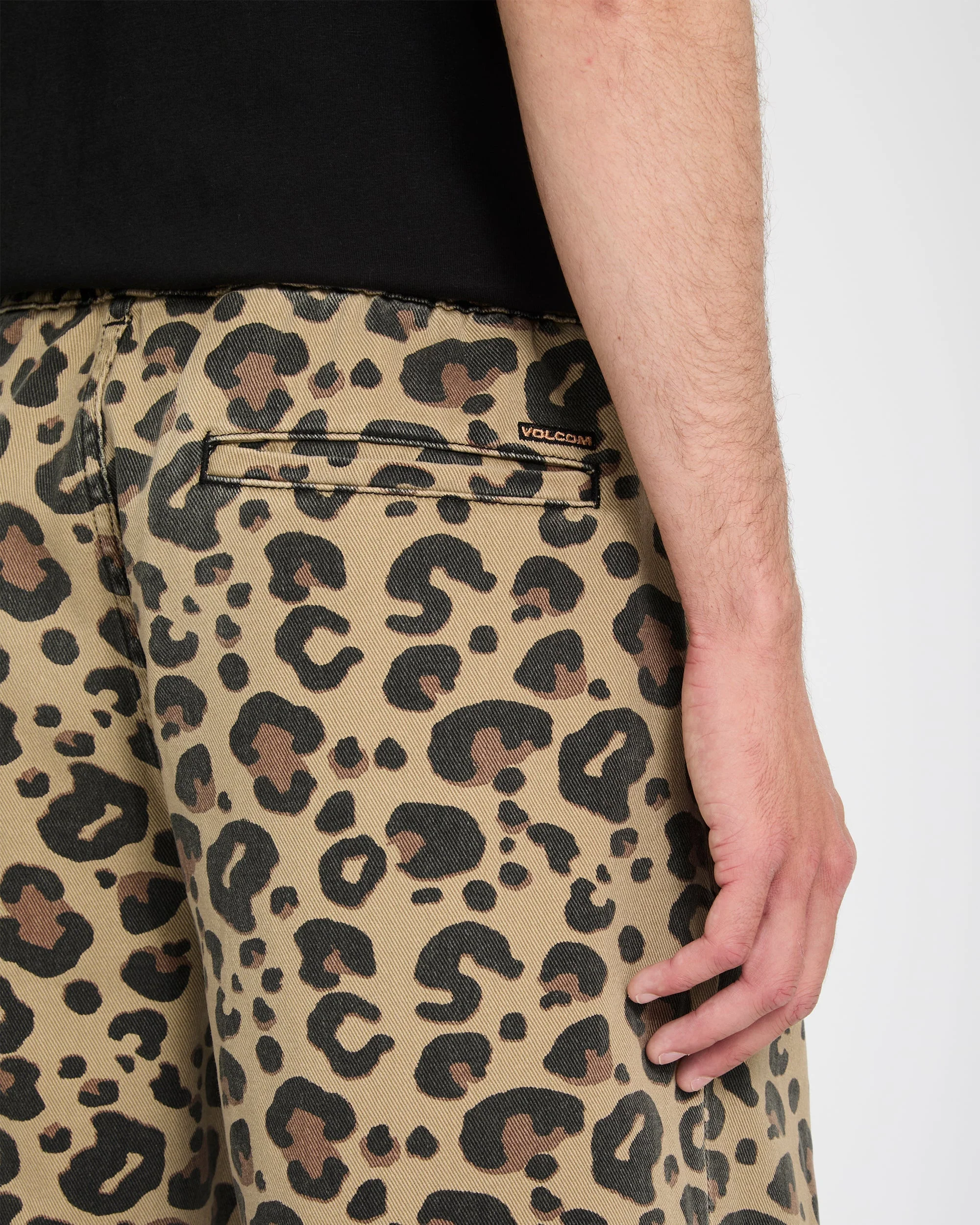Freazy Loose Elasticated Waist Jeans - Cheetah - Image 7
