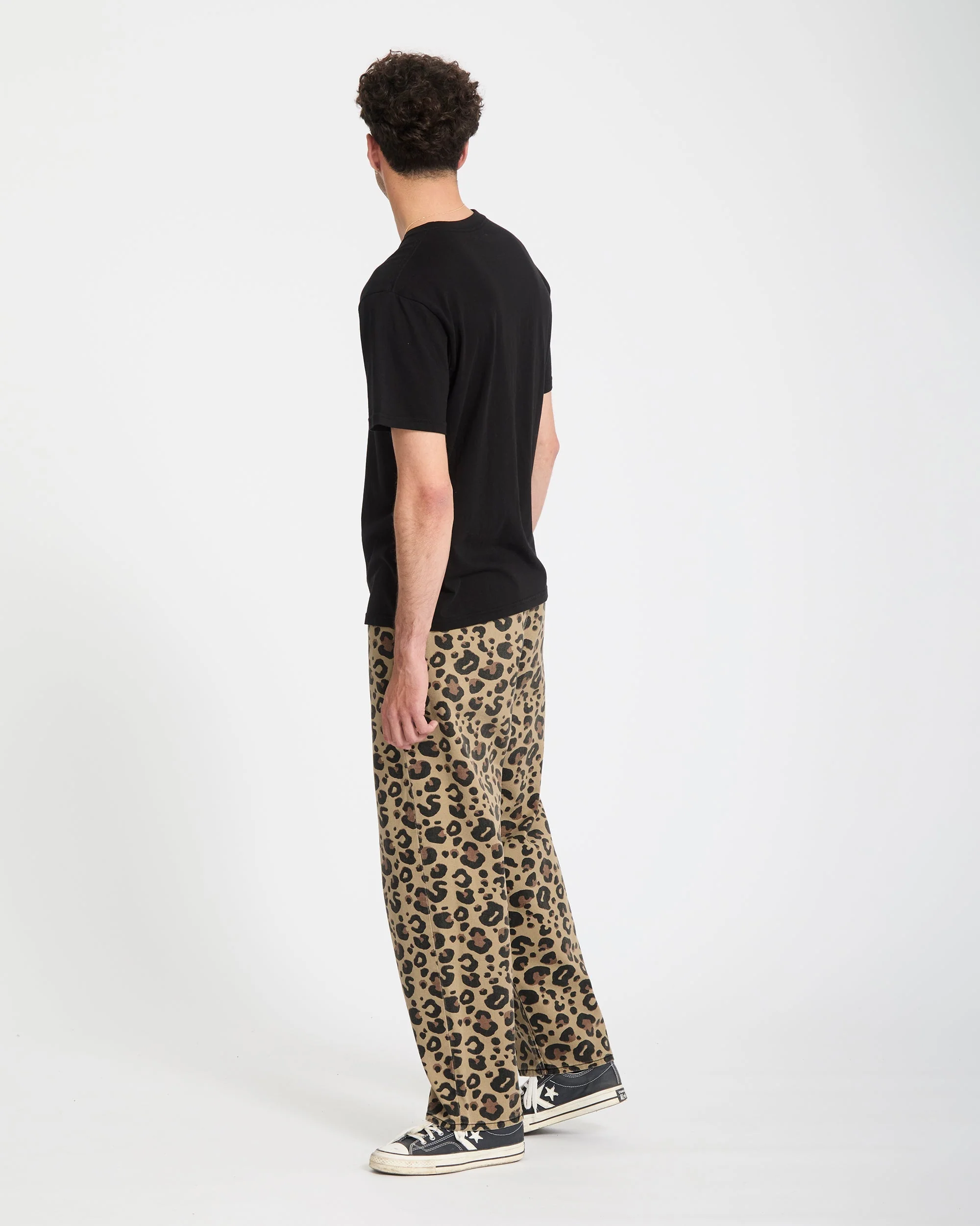 Freazy Loose Elasticated Waist Jeans - Cheetah - Image 9